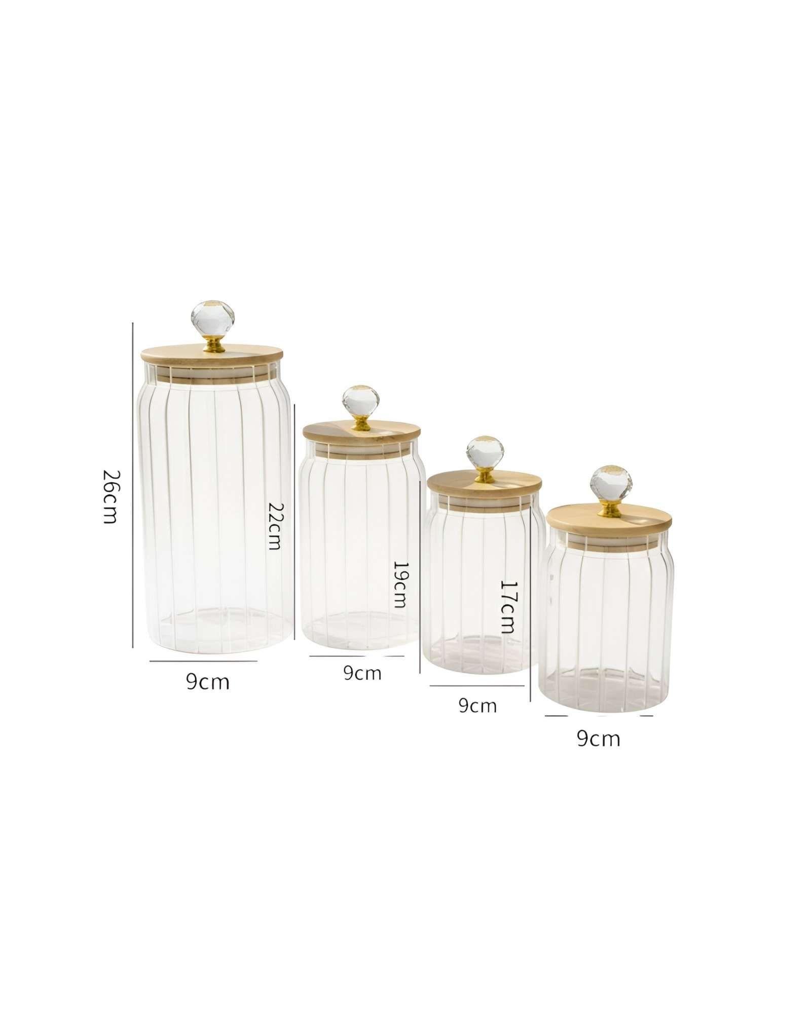 Set de 4 contenedores con diseño unico 02-2