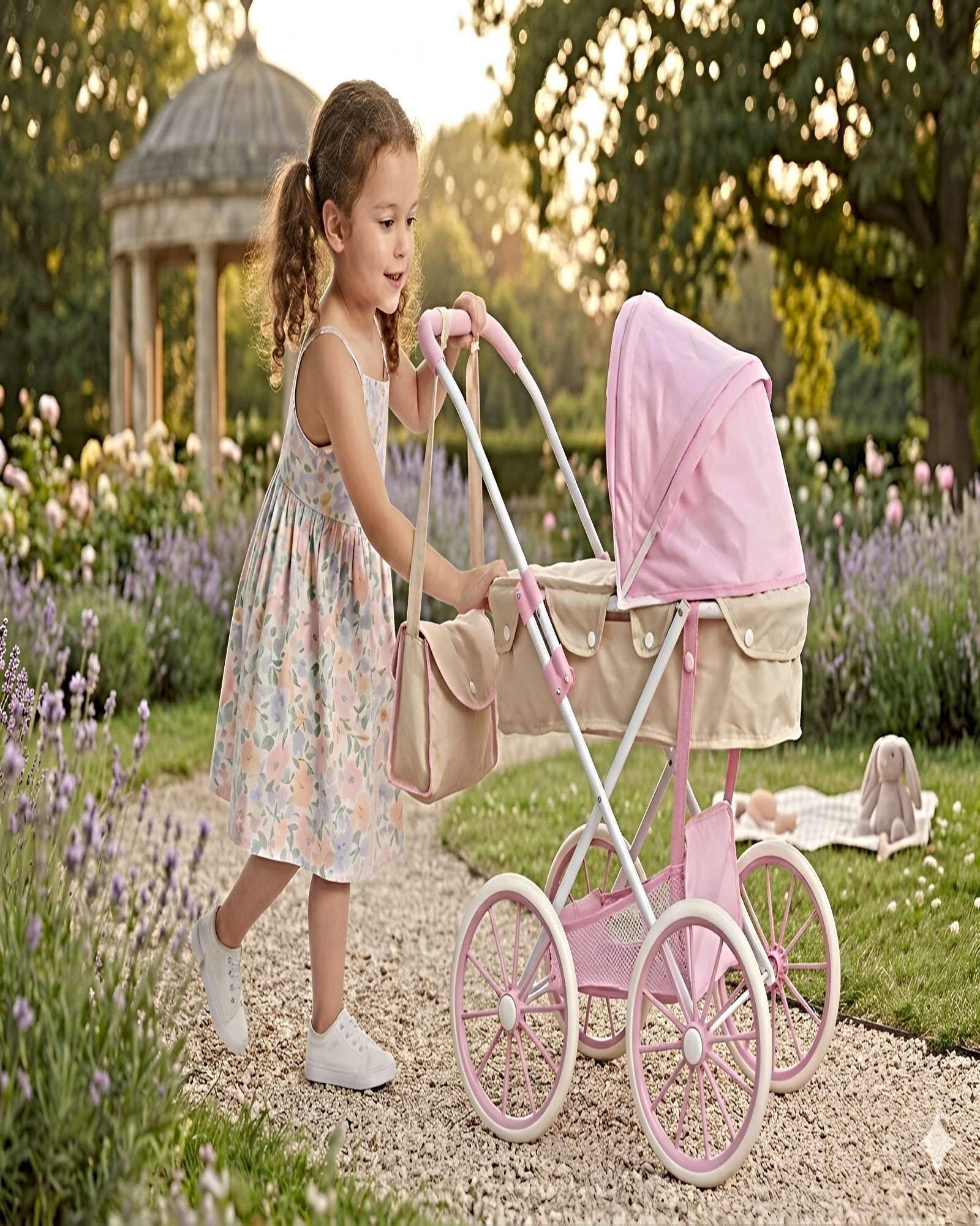 COCHECITO DE MUÑECAS CLÁSICO CON SISTEMA DE PLEGADO COMPACTO 02-2