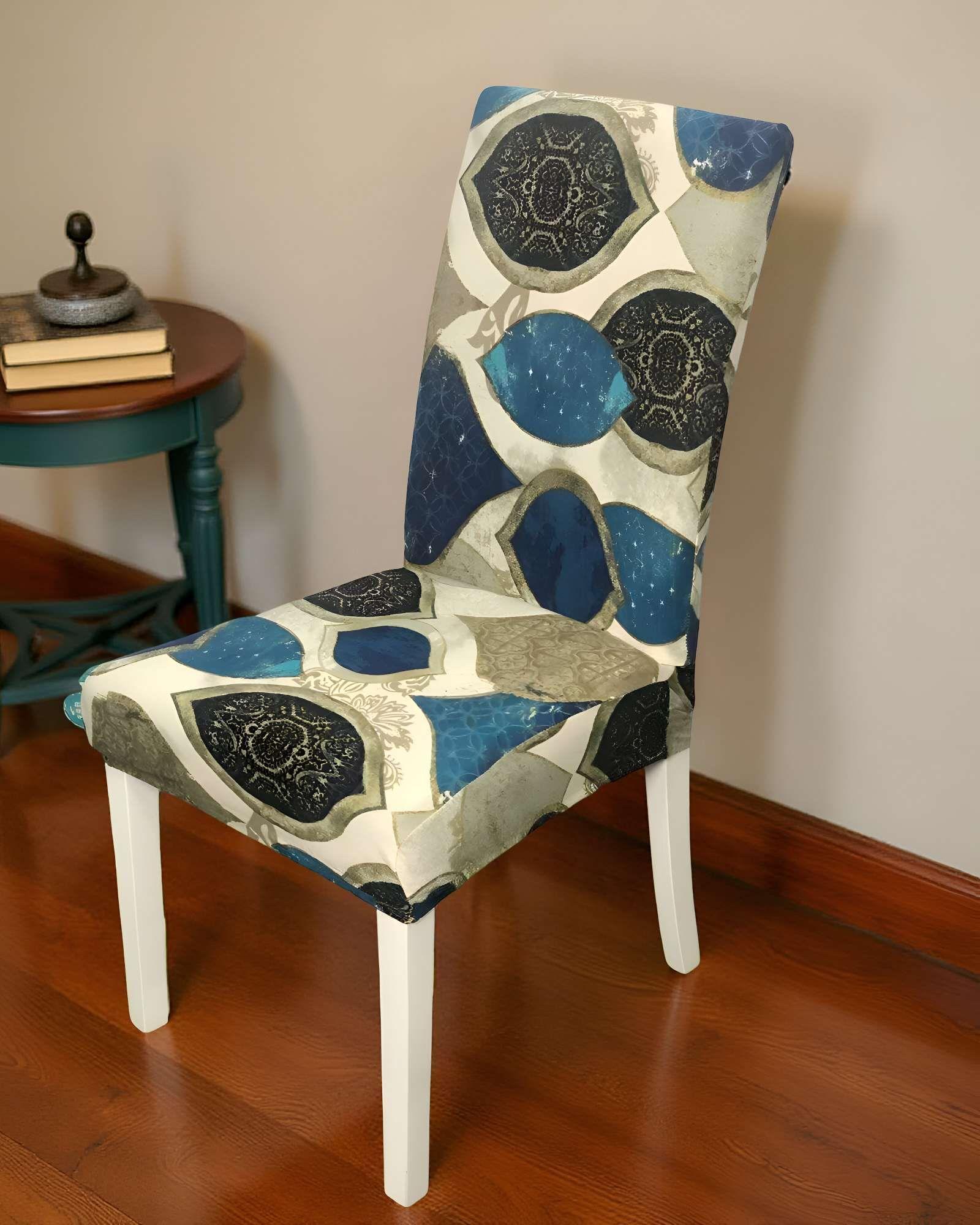 PACK DE 6 FUNDAS PARA SILLA ELASTICADAS CON DISEÑO ESTAMPADO F5-2