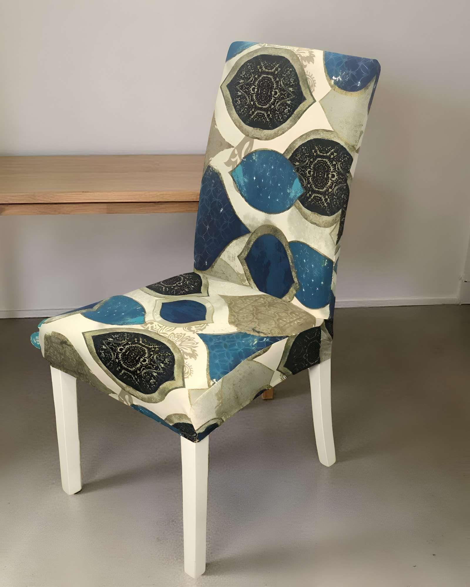 PACK DE 6 FUNDAS PARA SILLA ELASTICADAS CON DISEÑO ESTAMPADO F5-3