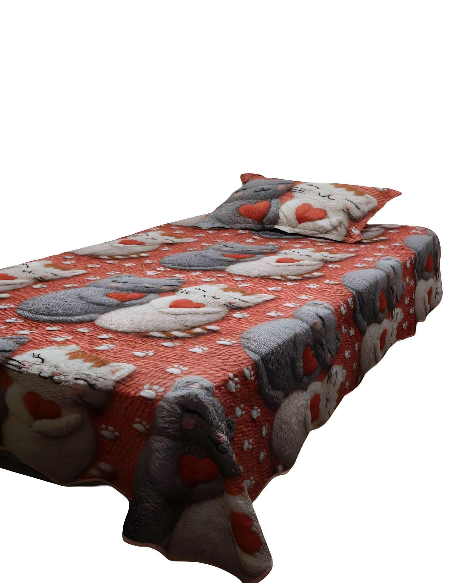 CUBRECAMA DE VERANO 3D PLAZA Y MEDIA 180 X 230 CM V04-0