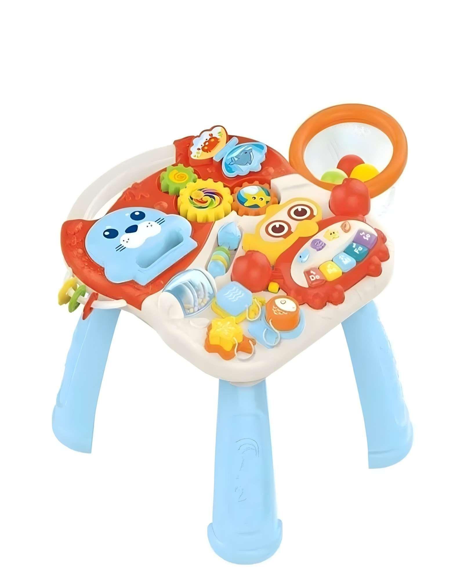 CAMINADOR Y MESA DE JUEGO BEBE 2 EN 1 ROJO-2