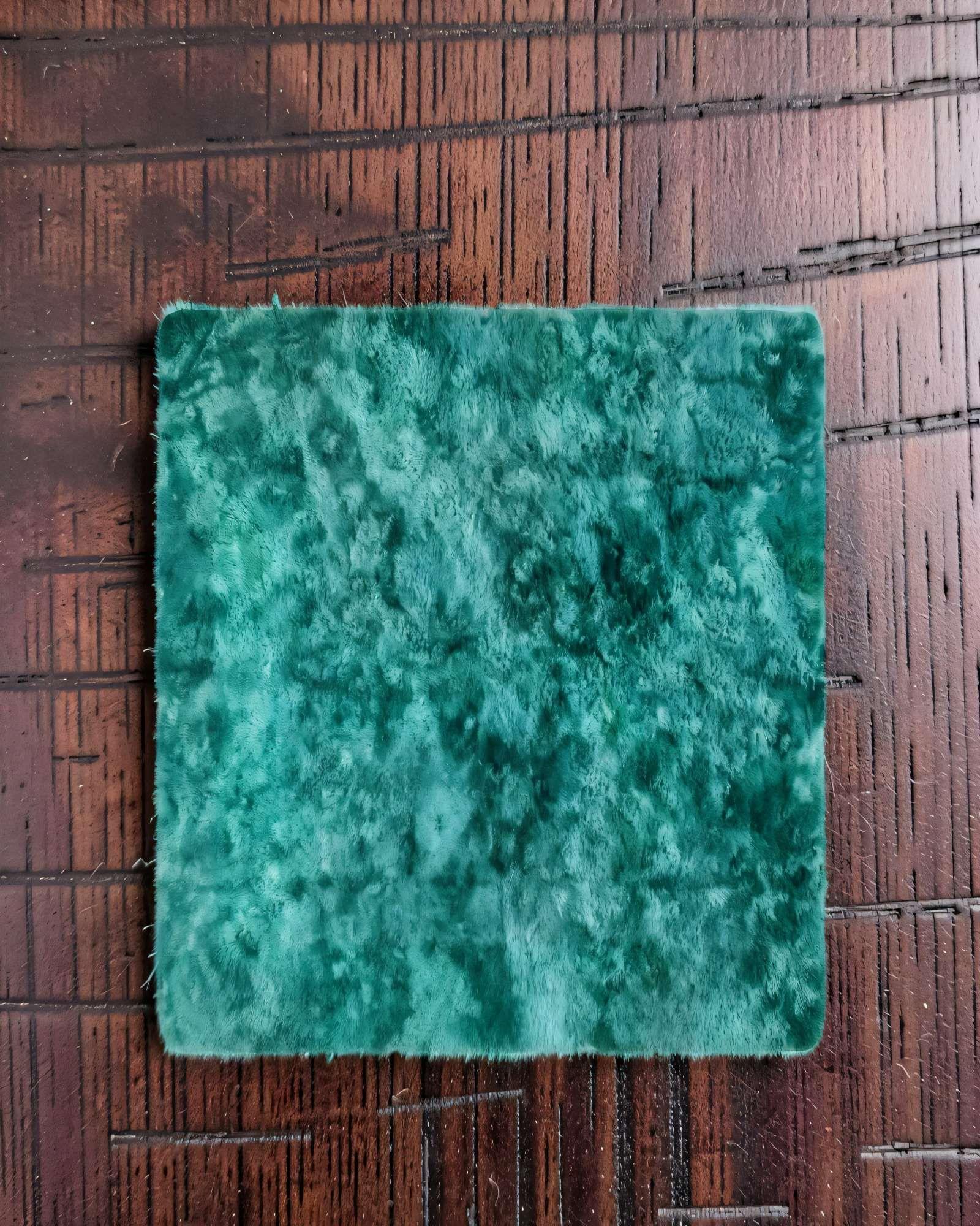 ALFOMBRA PELUDA 180X200 PREMIUM COLOR VERDE1-3