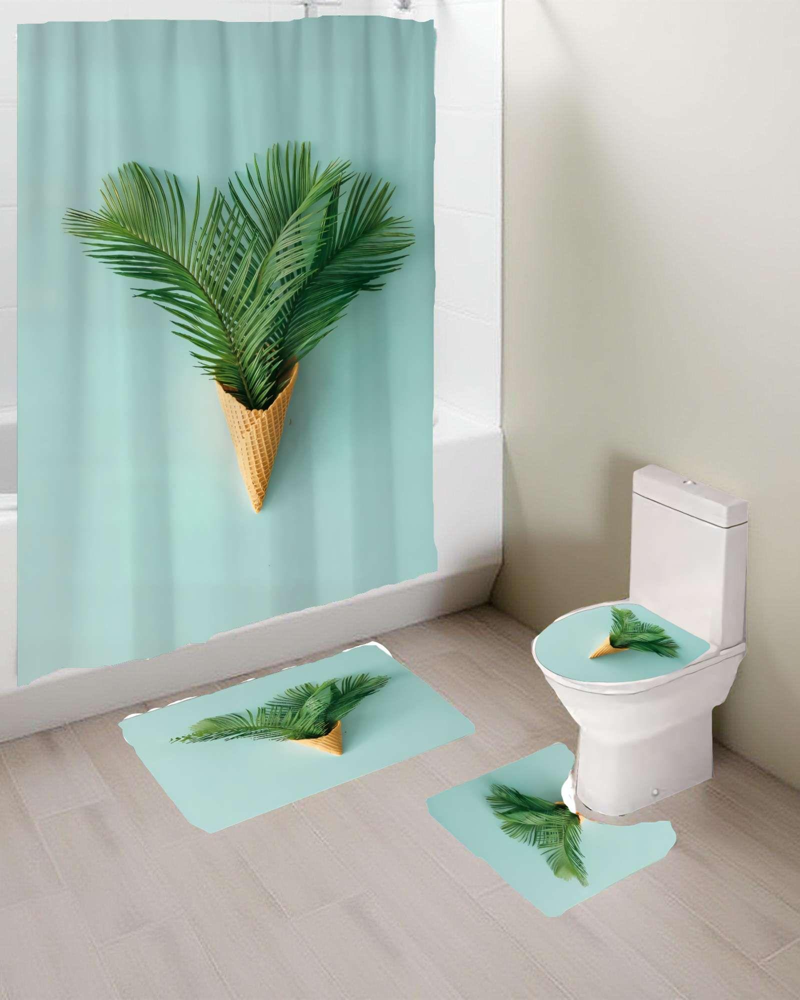 SET DE 4 PIEZAS PARA BAÑO CON ESTAMPADO 3-3