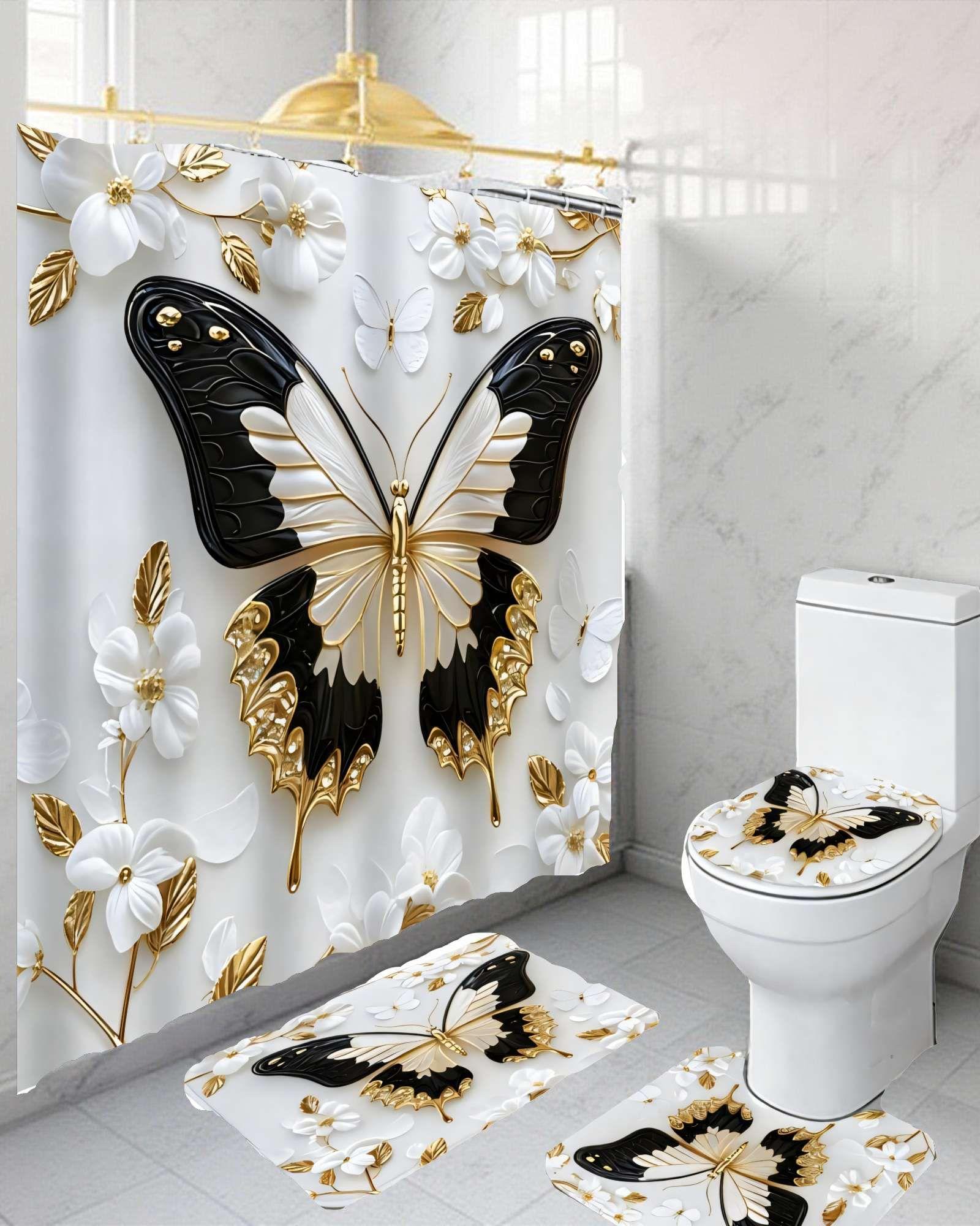 SET DE 4 PIEZAS PARA BAÑO CON ESTAMPADO 13-3