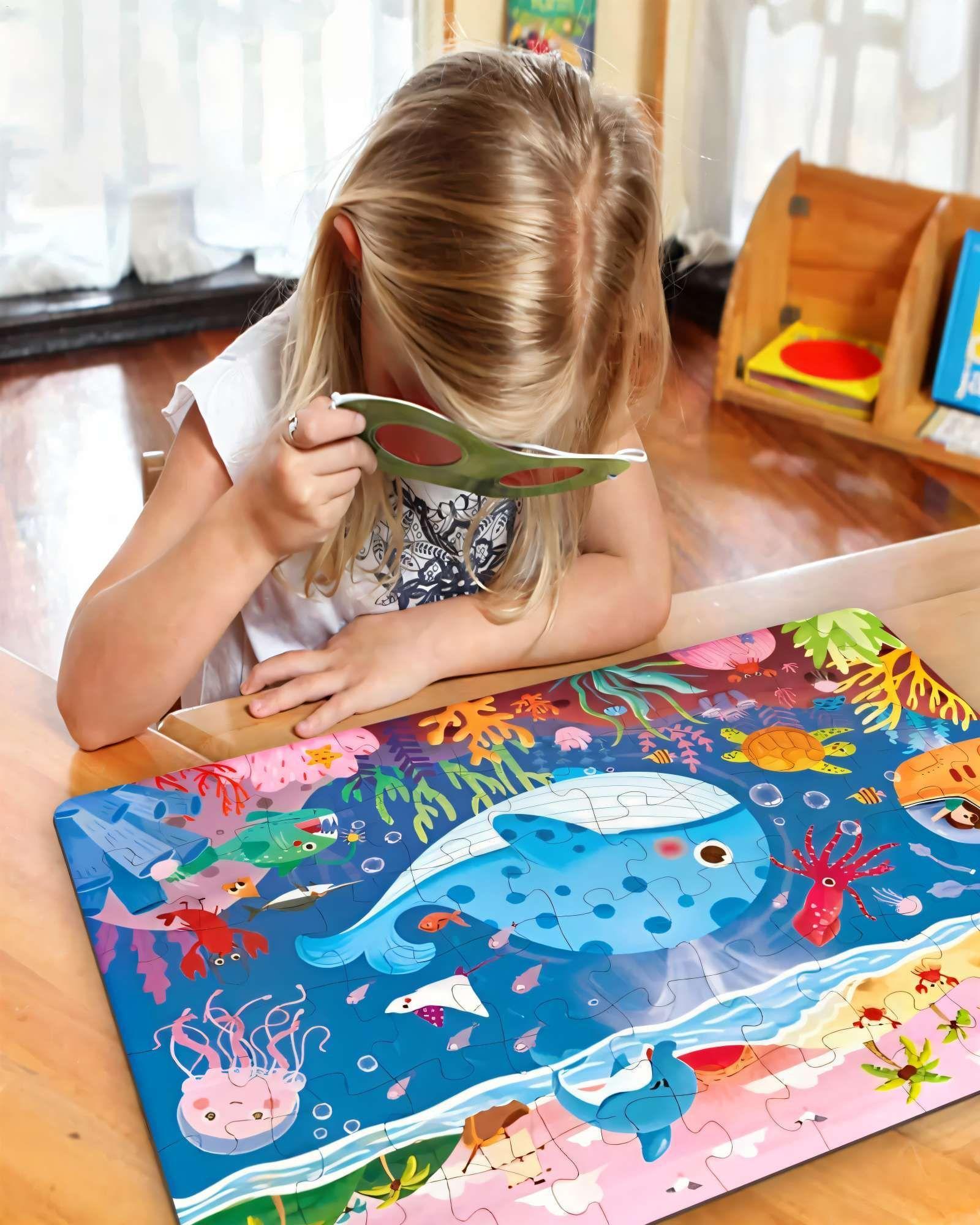 Puzzle para niños de 60 Piezas Submarino 44cm x 31cm-3