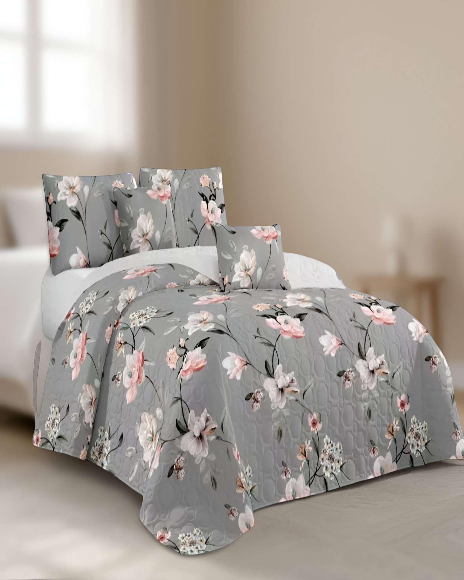 CUBRECAMA QUILT DE VERANO KING CON DISENO 9-2