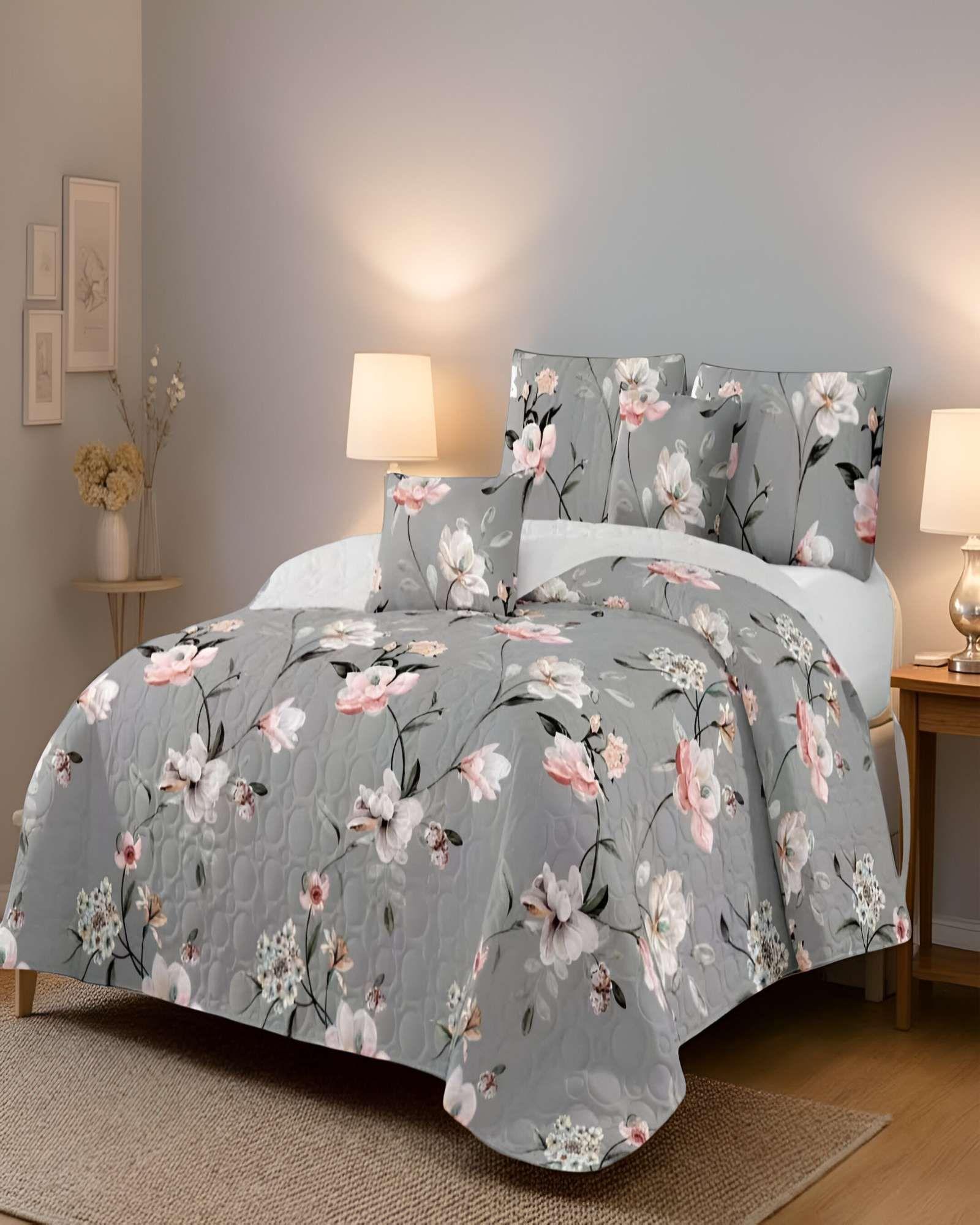 CUBRECAMA QUILT DE VERANO KING CON DISENO 9-3