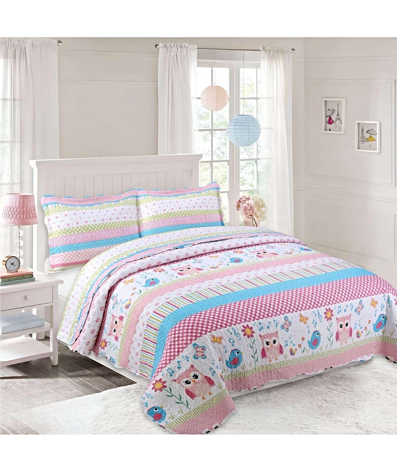 CUBRECAMA QUILT DE VERANO PLAZA Y MEDIA A28-2