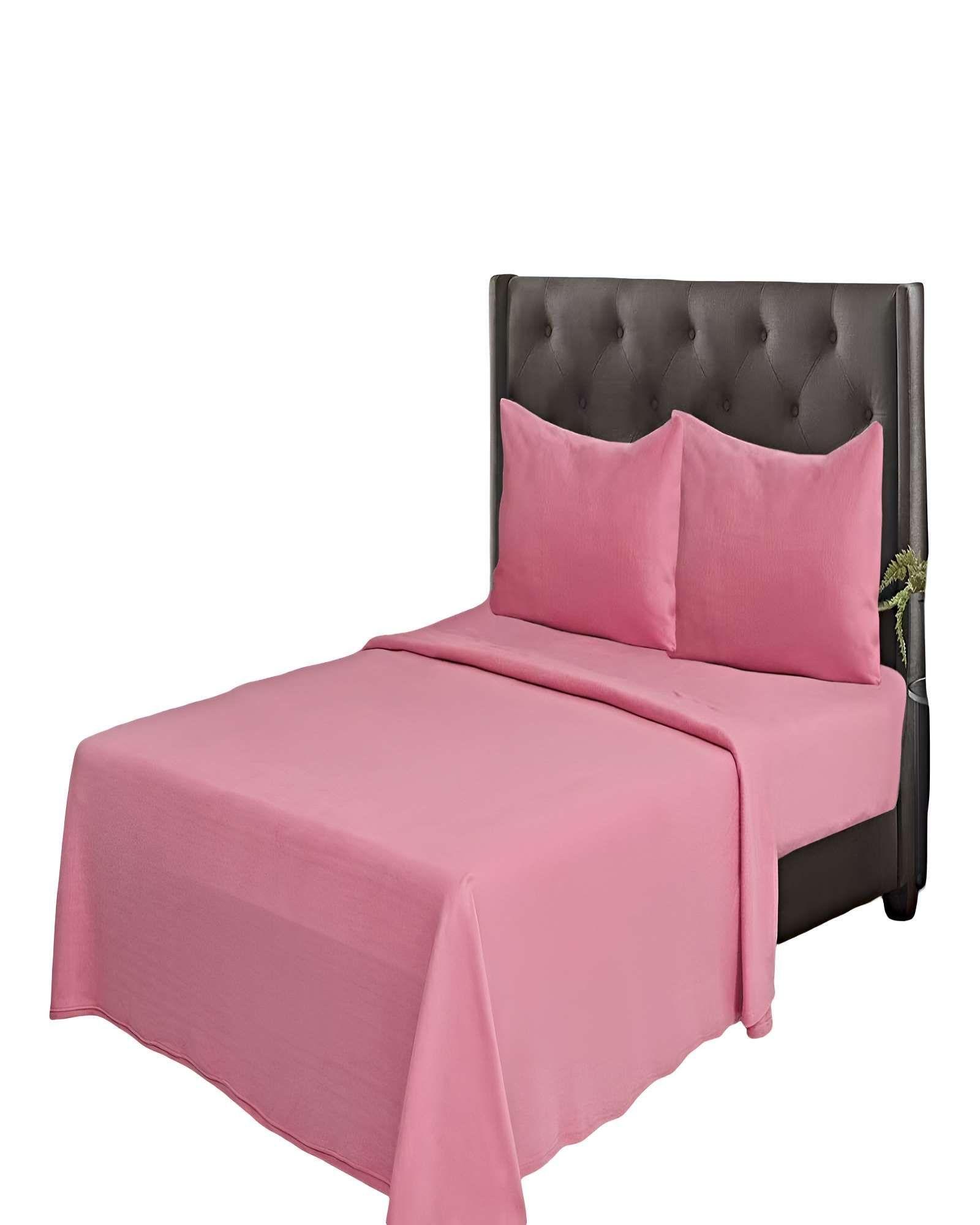 SET DE SABANAS POLAR PLAZA Y MEDIA ROSA-1