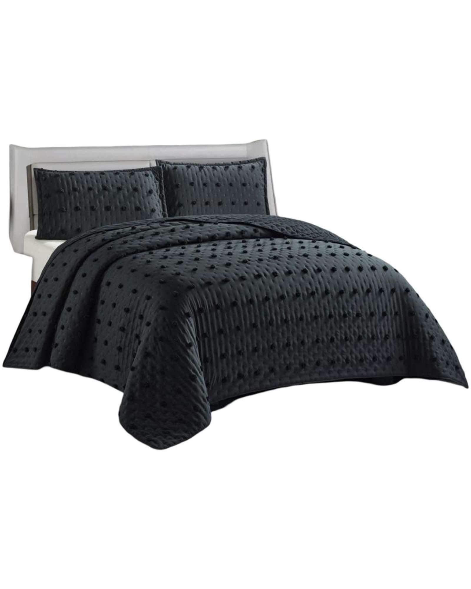 quilt cubrecama TUFTING DE LUJO SUAVE KING T01-0