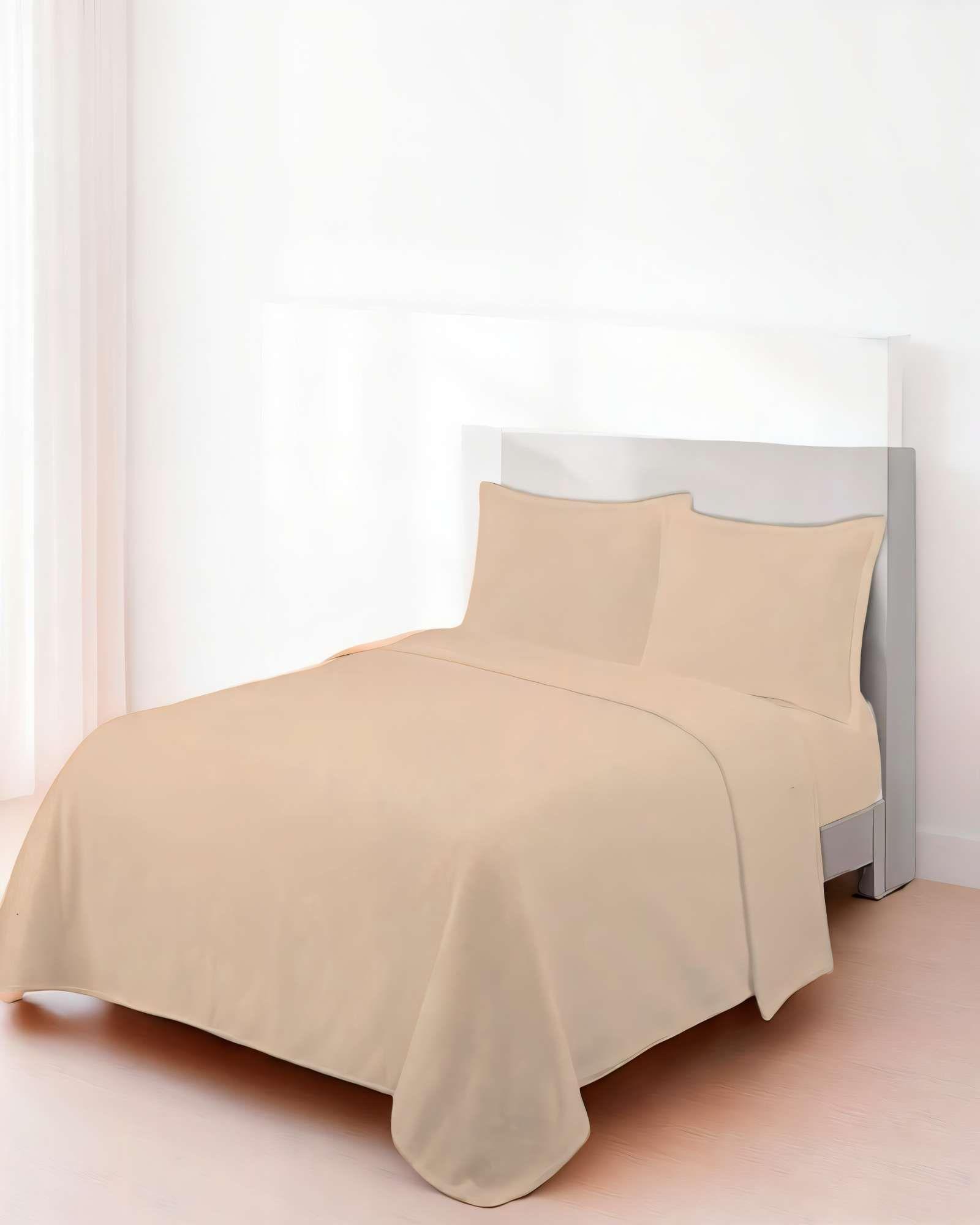 SABANA POLAR PREMIUM 2 PLAZAS  COLOR BEIGE-3