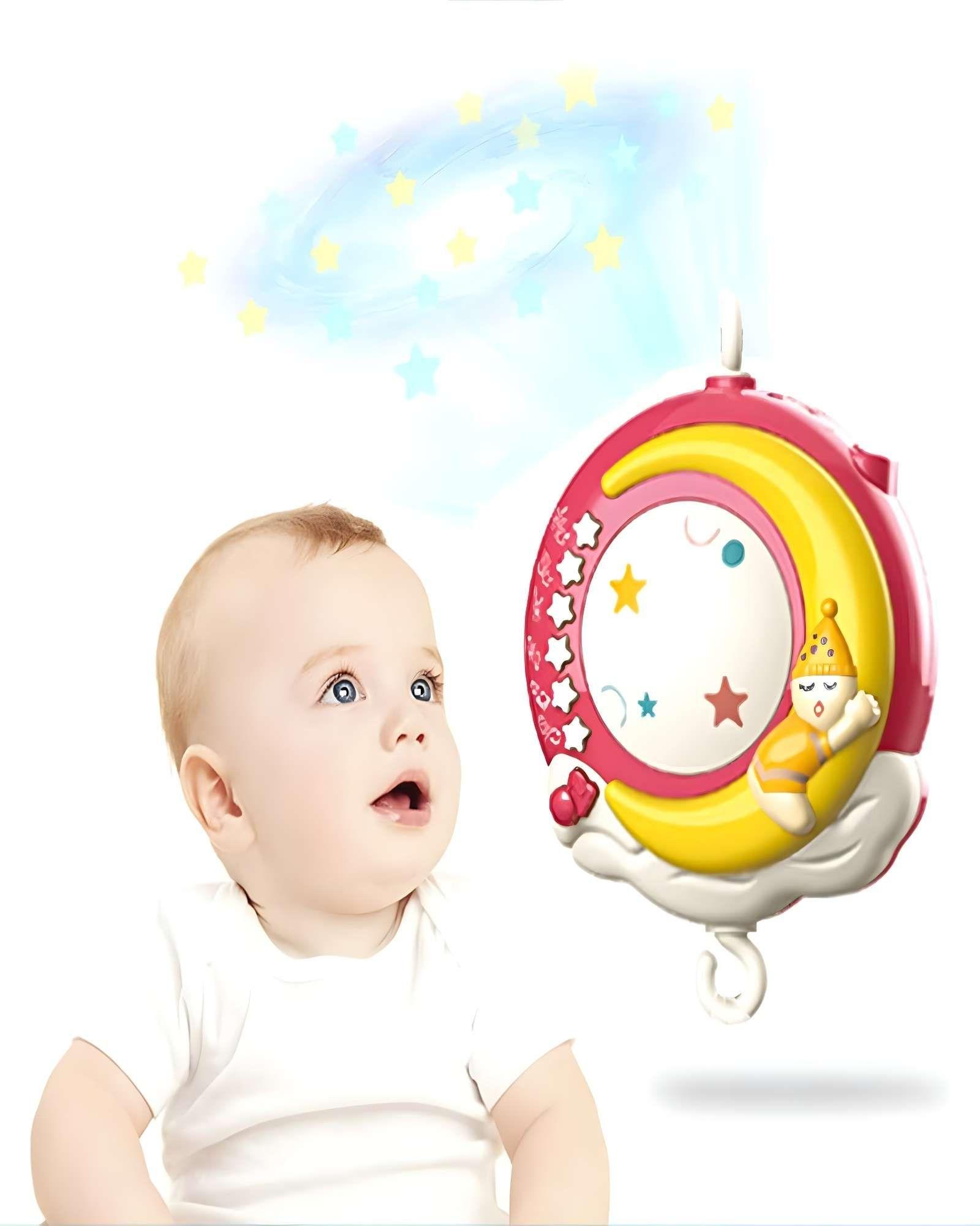 MOVIL MUNDA HADA MUSICAL CON CONTROL REMOTO Y PROYECCIÓN DE IMAGEN ROSADO-2