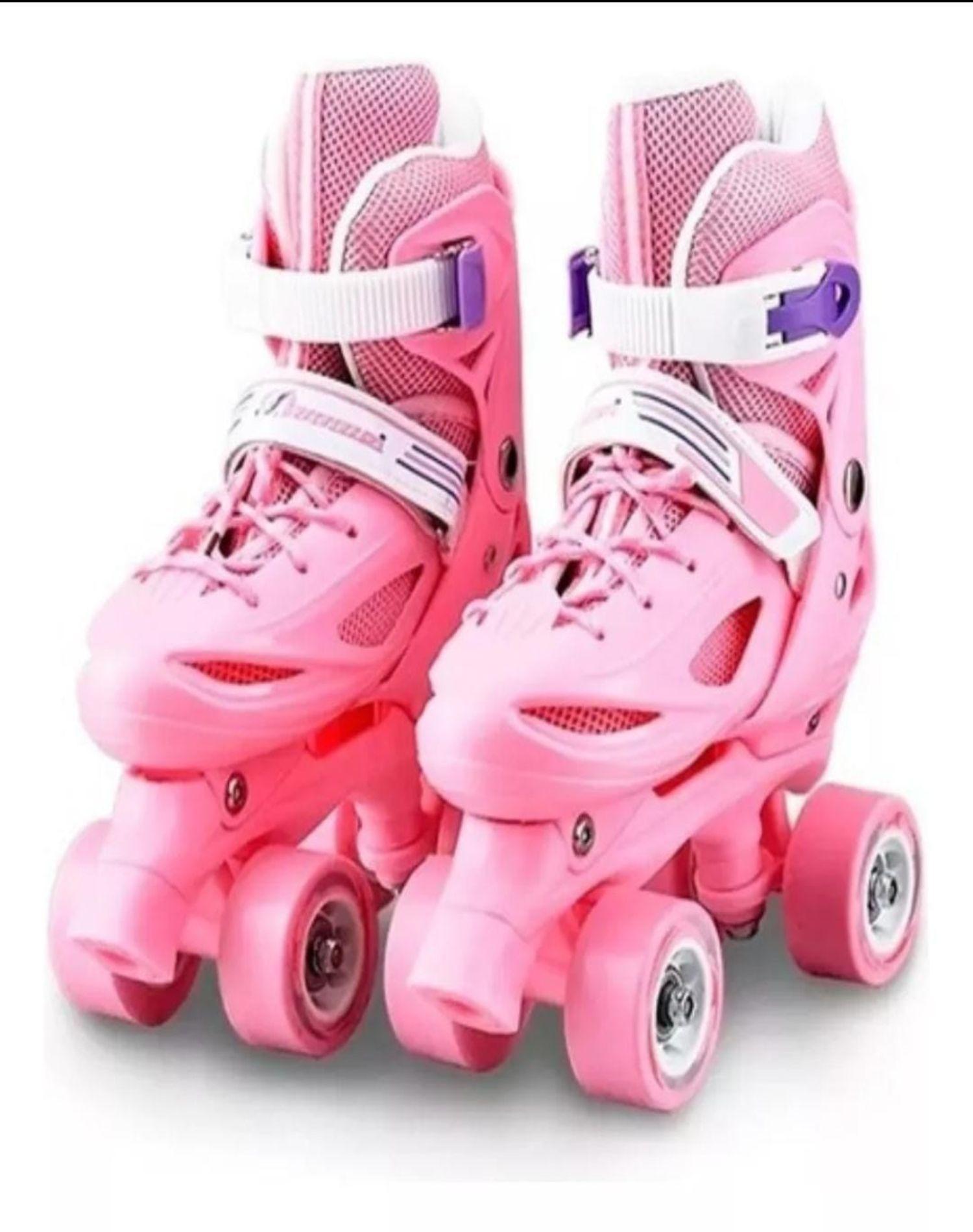 Patines 4 Ruedas Ajustables para Niña Talla S31-34-3