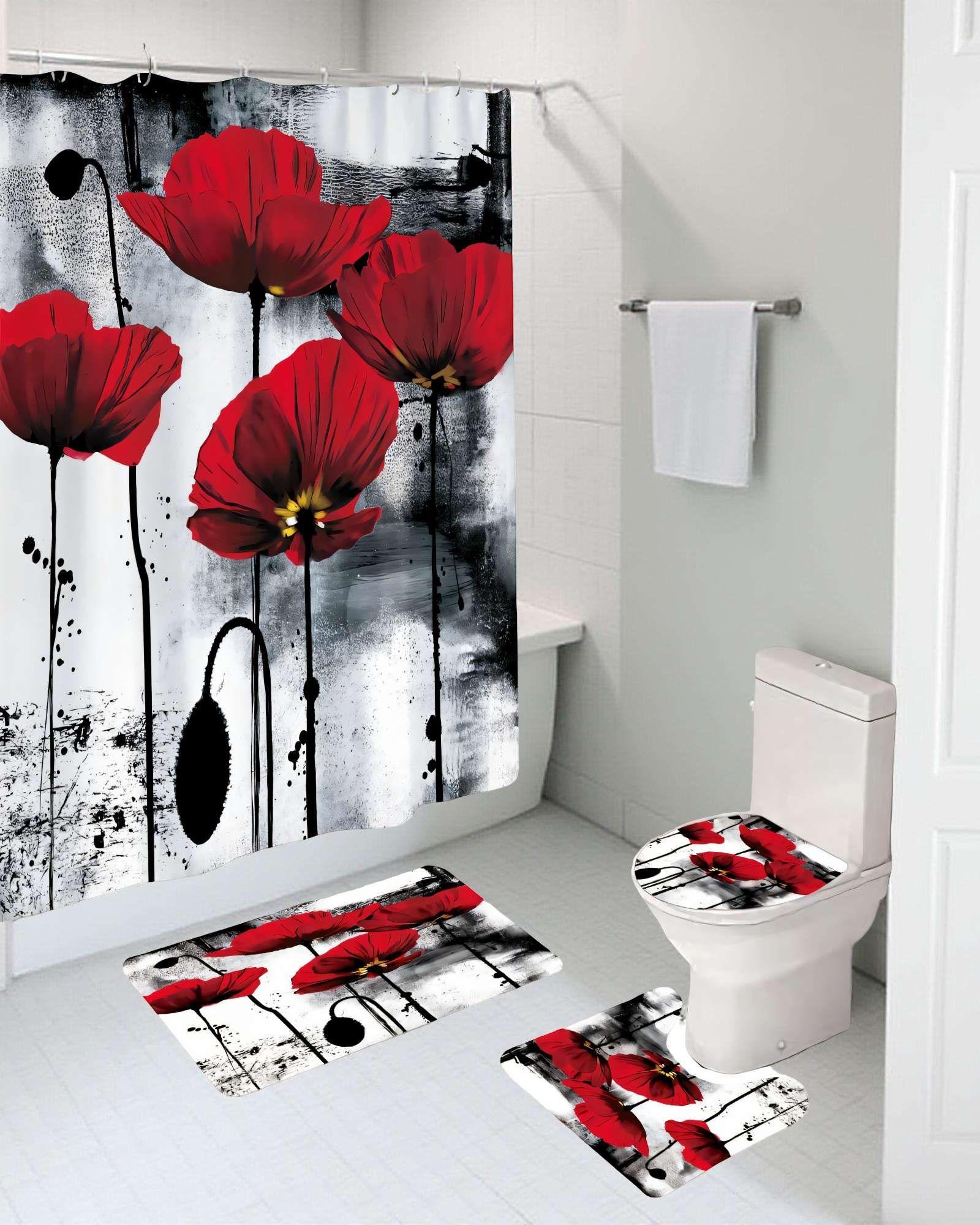 SET DE 4 PIEZAS PARA BAÑO CON ESTAMPADO 19-3