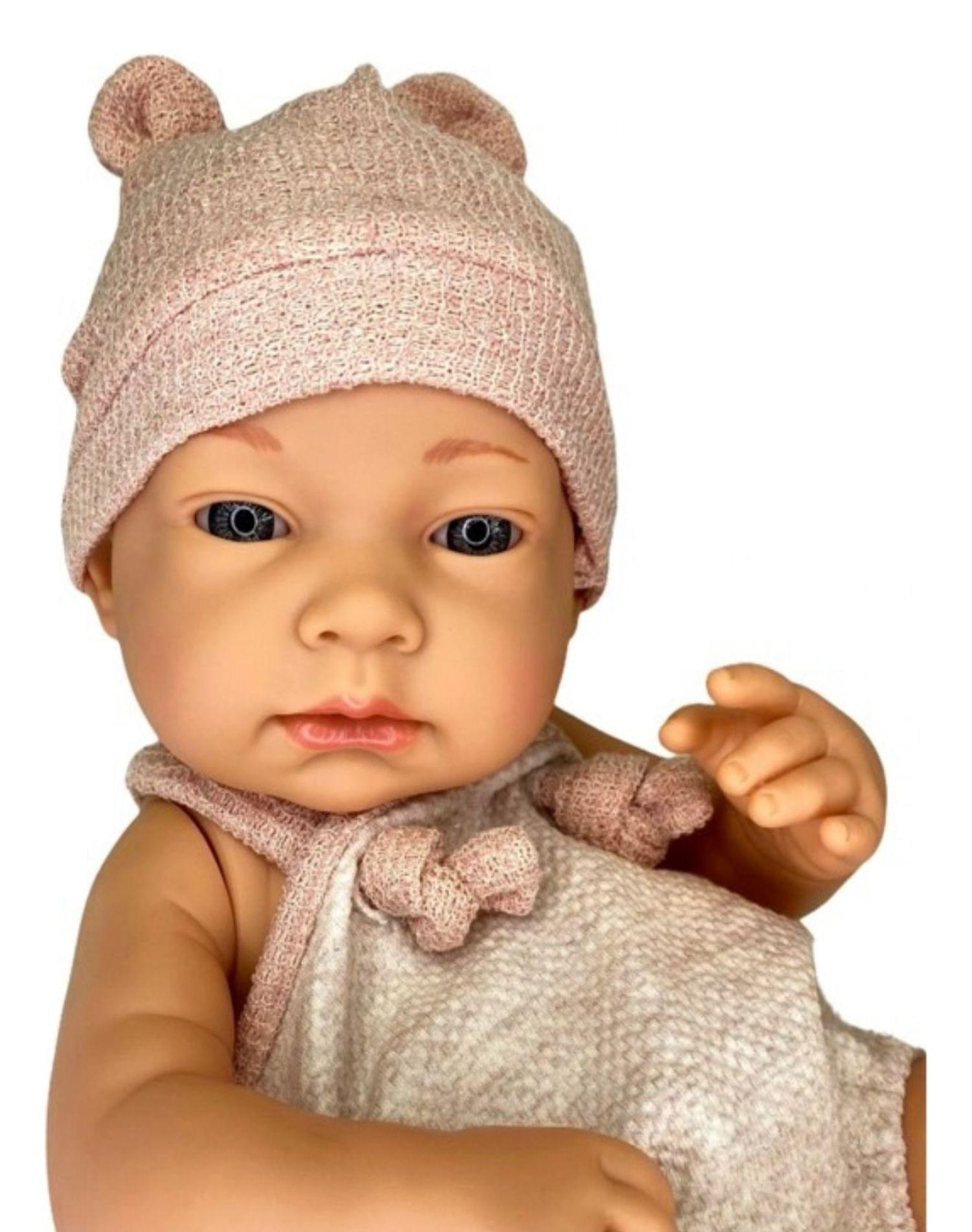 BEBE MUÑECA REALISTA DE SILICONA NIÑA ROSA 7n9-0
