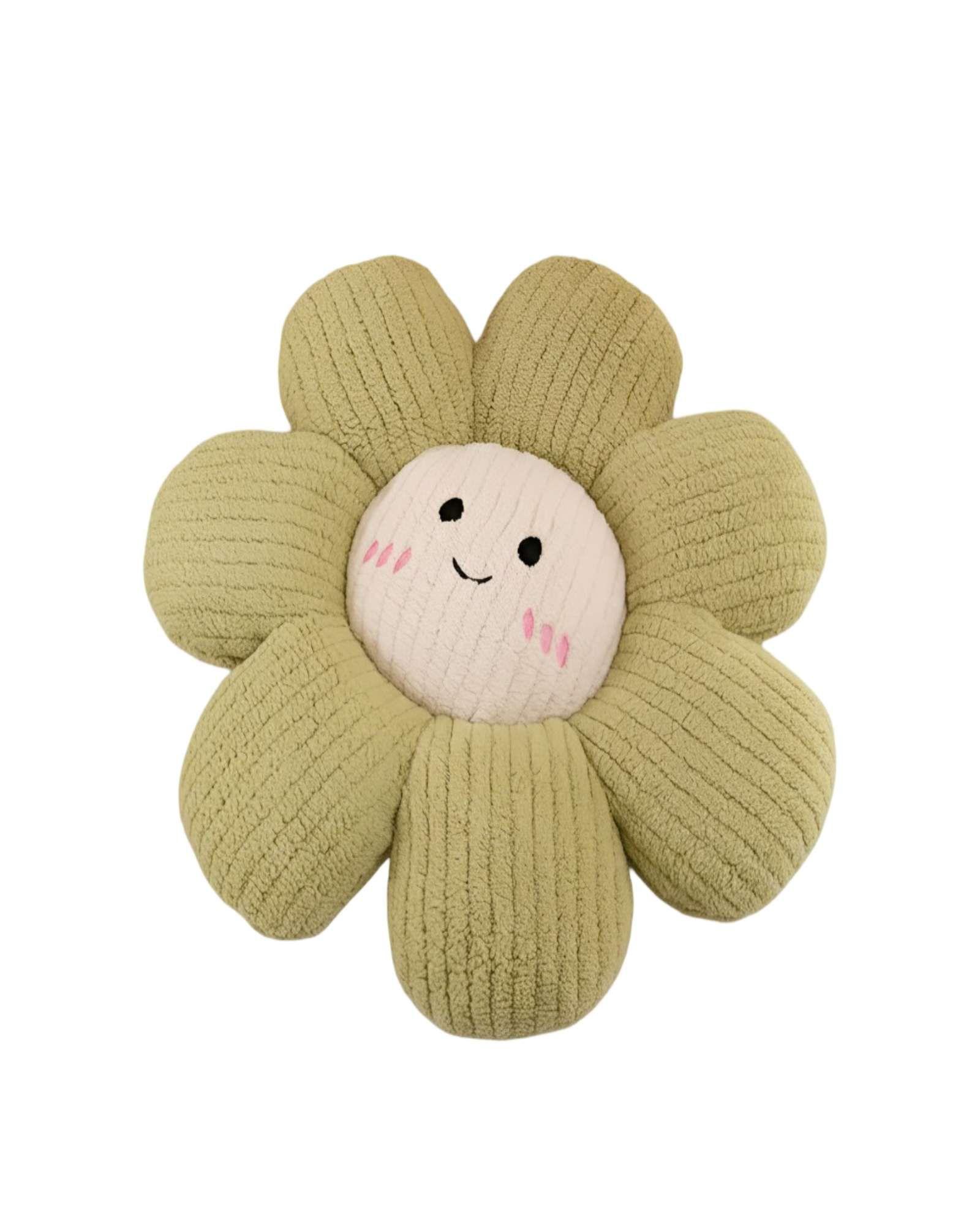 COJIN DECORATIVO FLOR KAWAII 45CM VERDE-0