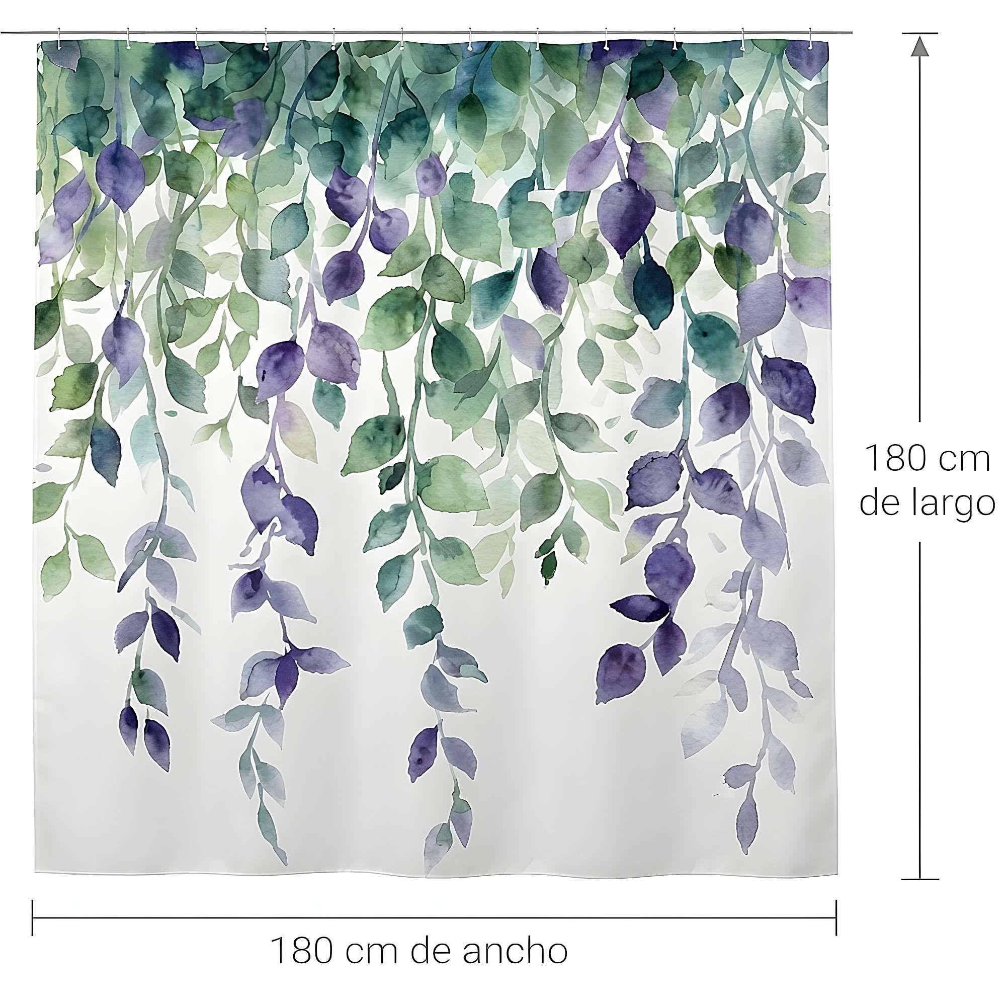 CORTINA DE BAÑO CON FORRO 180X180 CM CB14-1