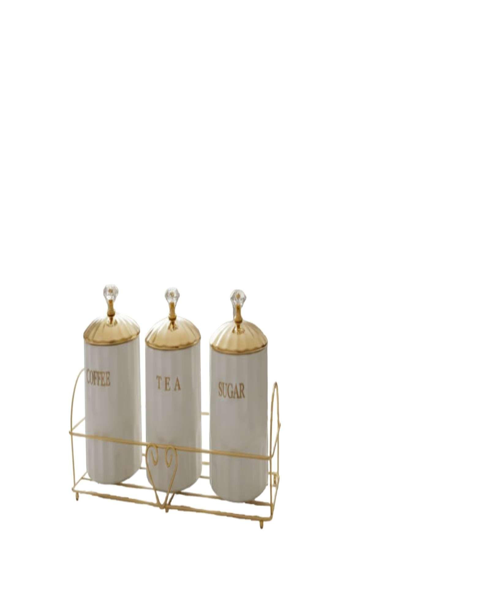 Set de 3 recipientes hermeticos Blanco-0