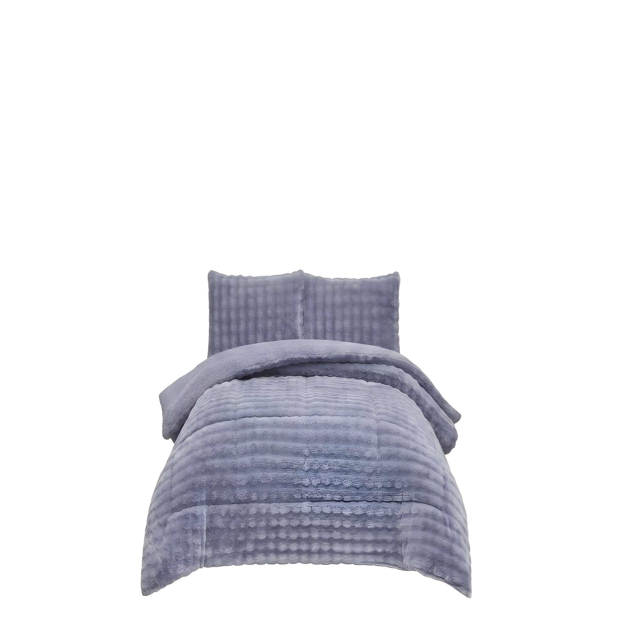 COBERTOR ALTO CONFORT 2 PLAZA 230CM X 250CM COLOR GRIS-3