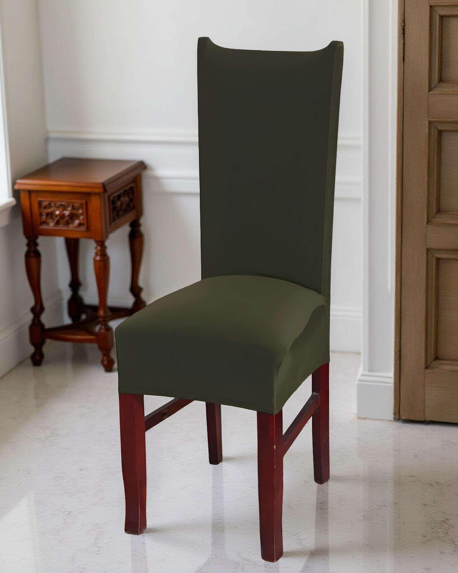 PACK DE 6 FUNDAS PARA SILLA ELASTICADAS COLOR VERDE-2