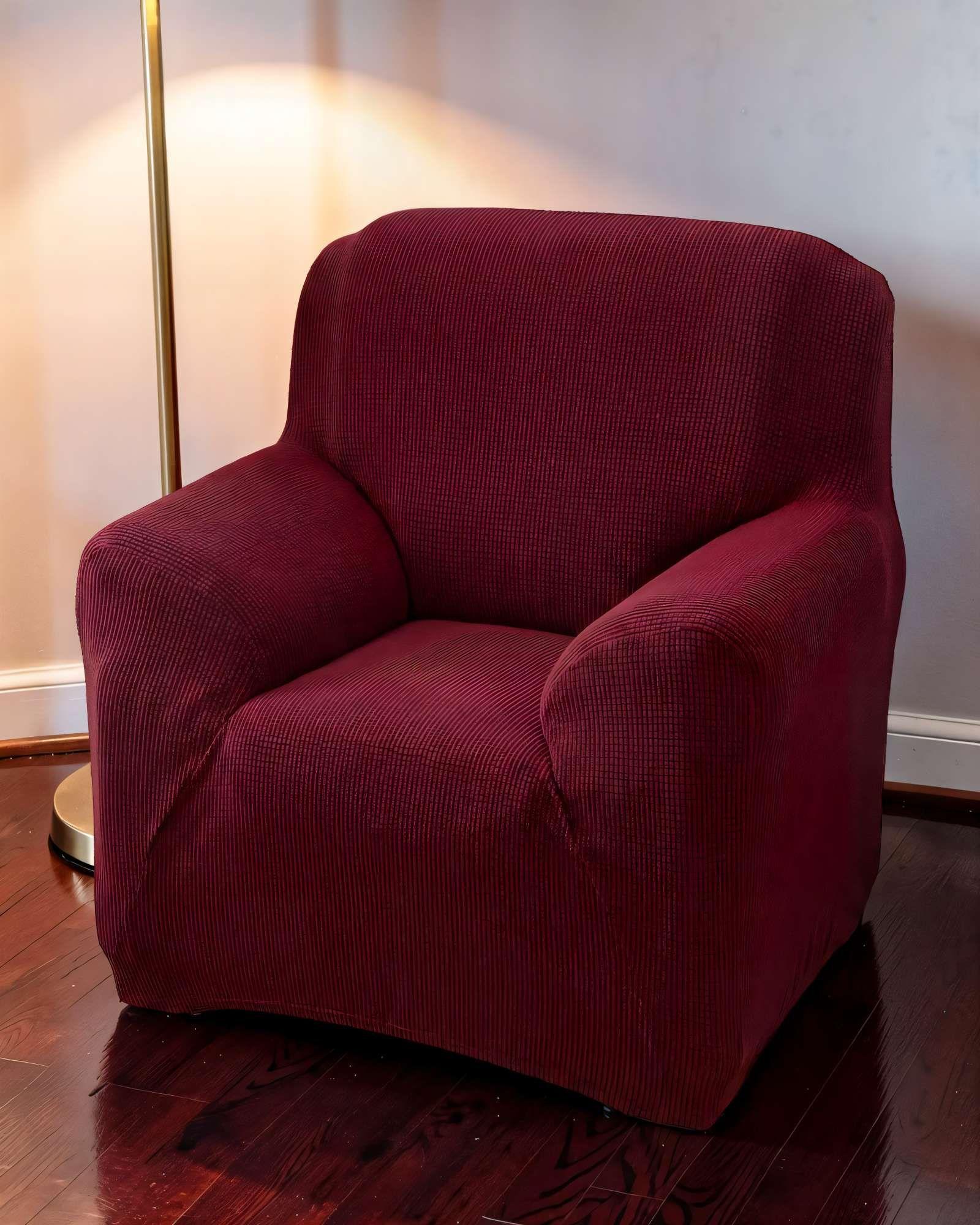 FUNDA PARA SILLON 1 CUERPO COLOR BURDEO-3