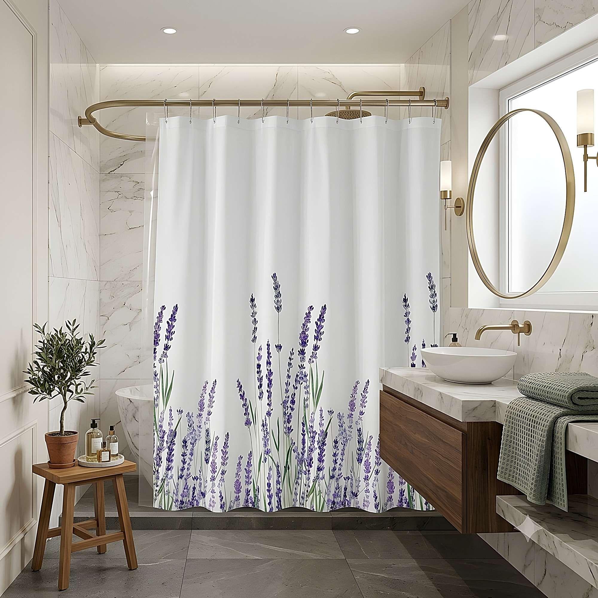 CORTINA DE BAÑO CON FORRO 180X180 CM CB19-0