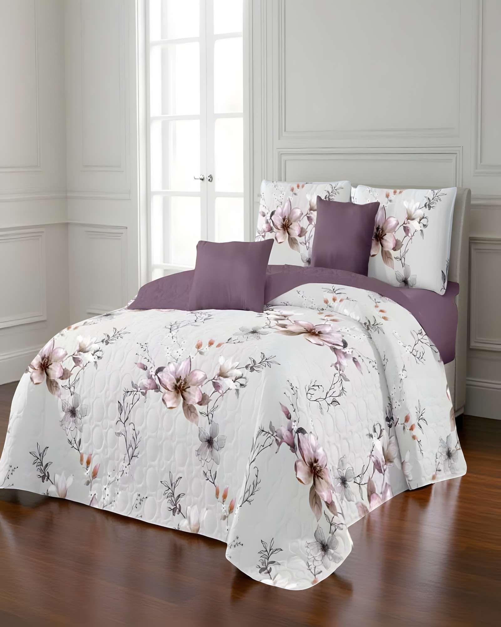 CUBRECAMA QUILT DE VERANO 2 PLAZAS BLANCO 01-3