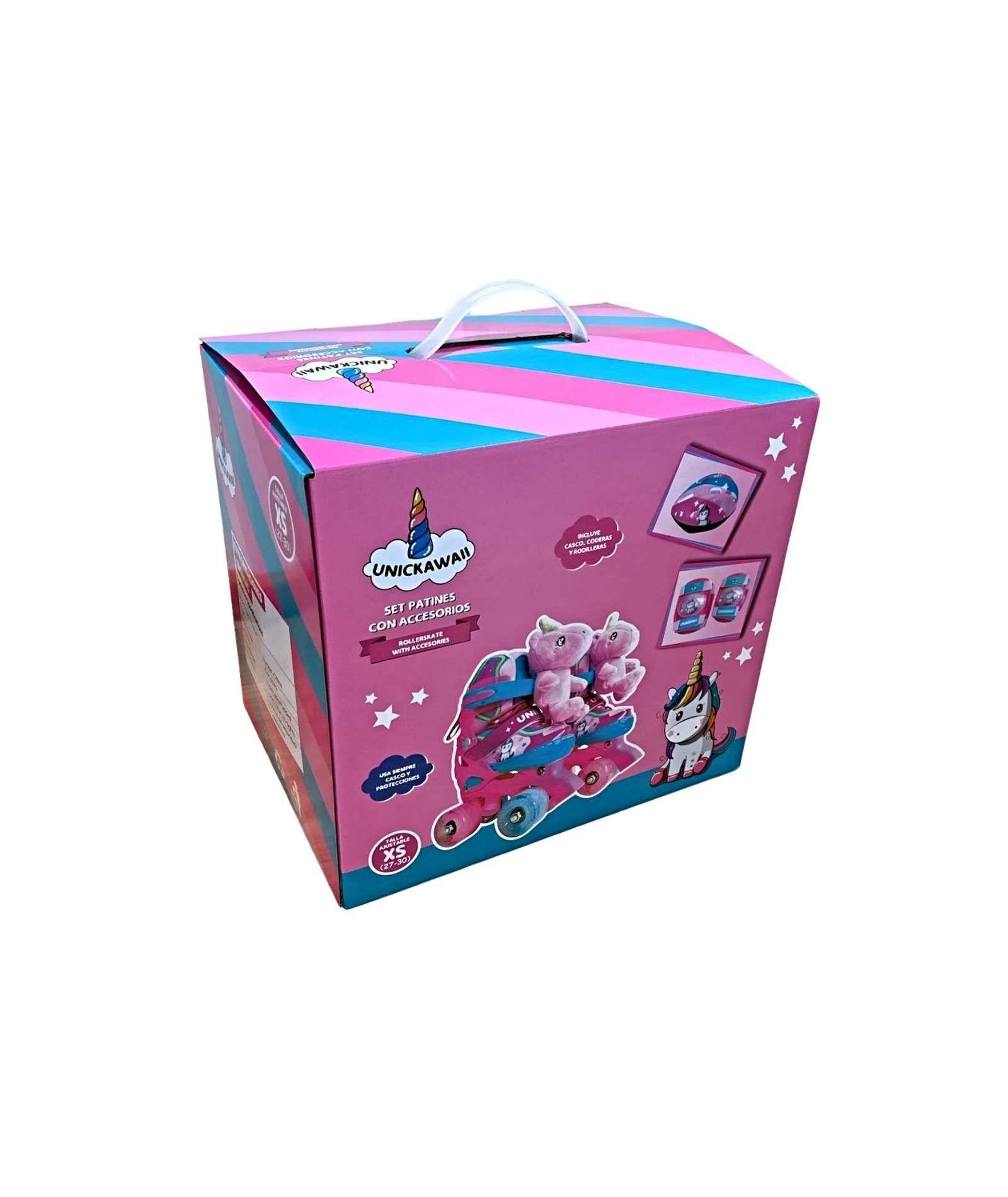 PATINES 4RUEDAS  CON KIT  PARA NIÑAS  TALLA (27 al 30)-3