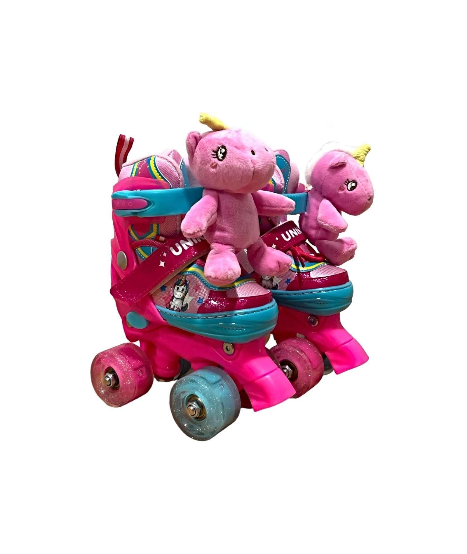 PATIN 4RUEDAS CON KIT  PARA NIÑAS TALLA (30-33)-2