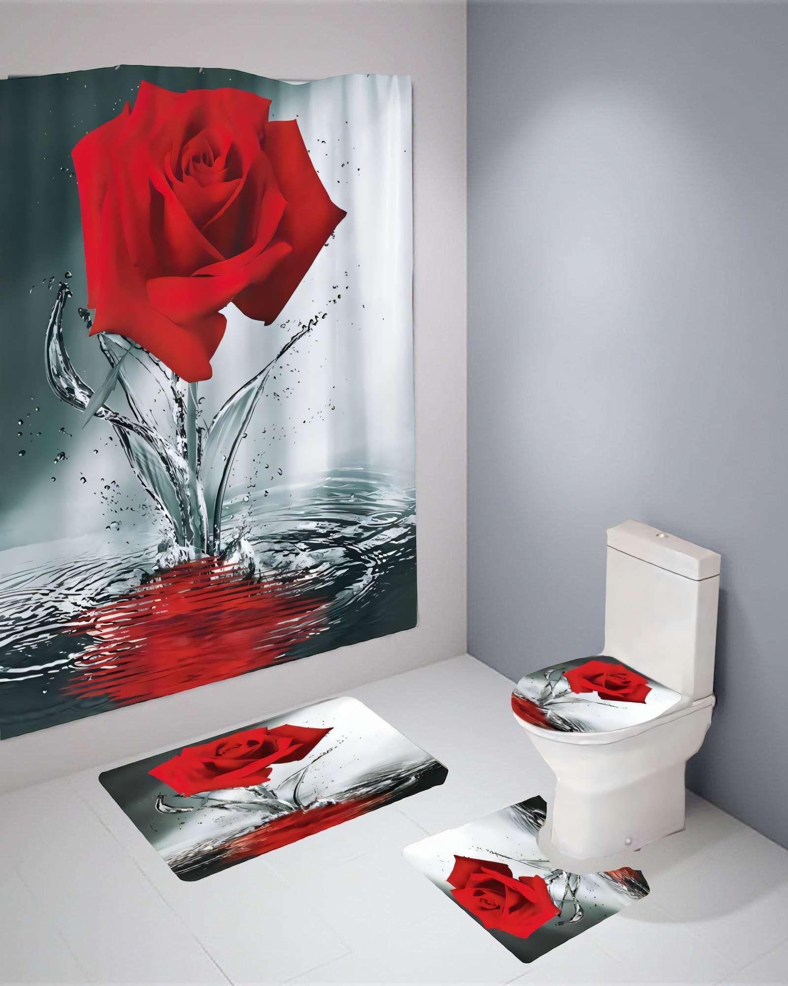 SET DE 4 PIEZAS PARA BAÑO CON ESTAMPADO 12-3
