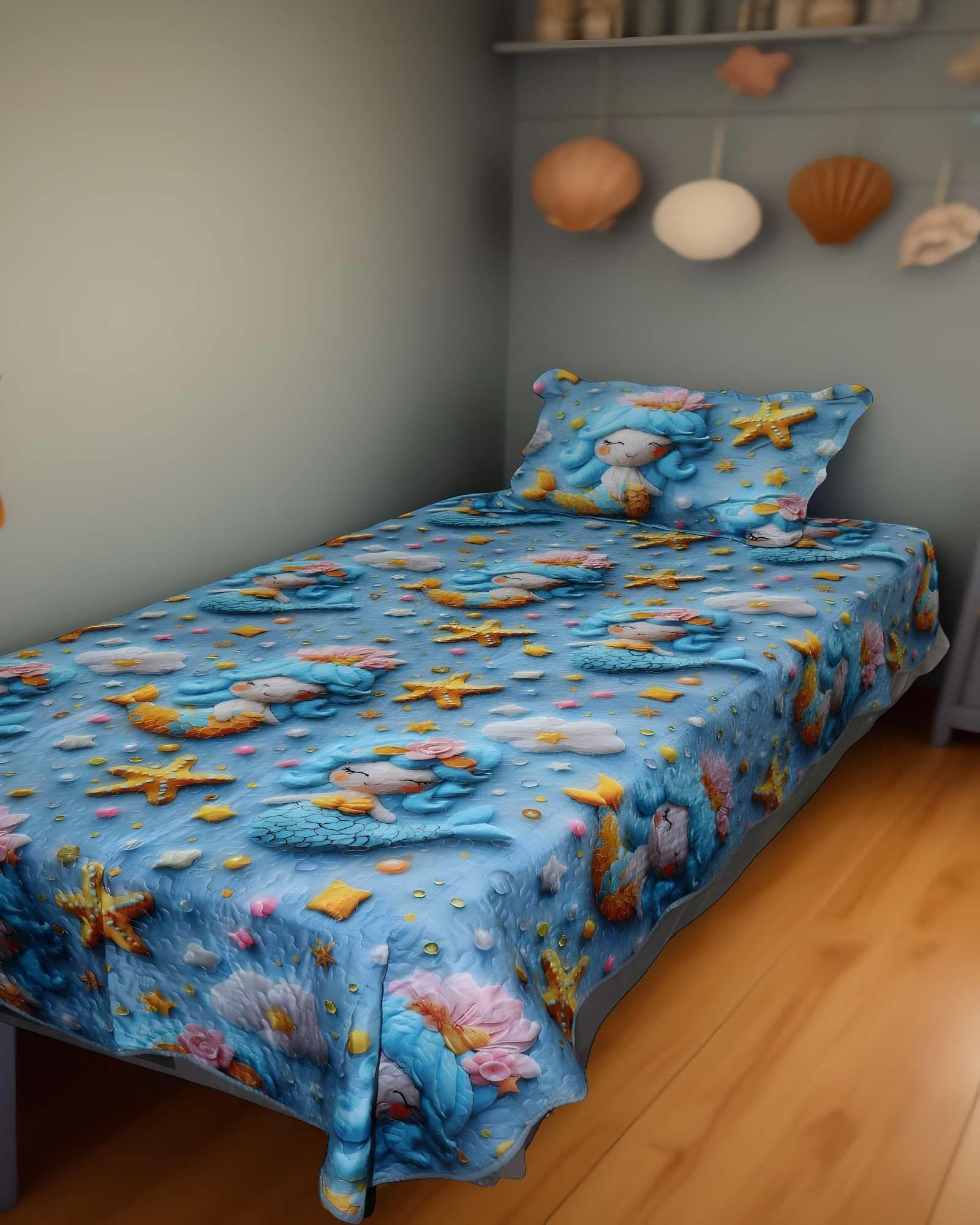 CUBRECAMA DE VERANO 3D PLAZA Y MEDIA 180 X 230 CM V07-3