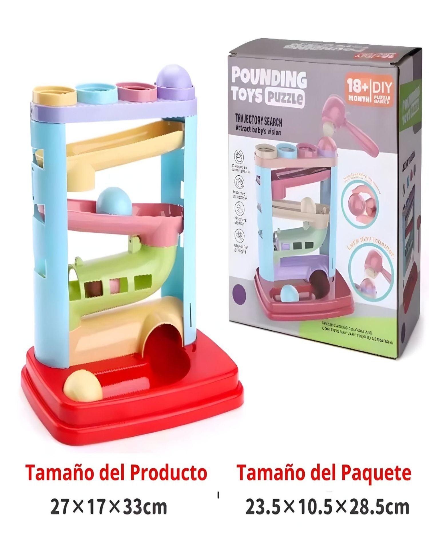 Juguete Martillo Didáctico y Bolas Montessori Bebés-2