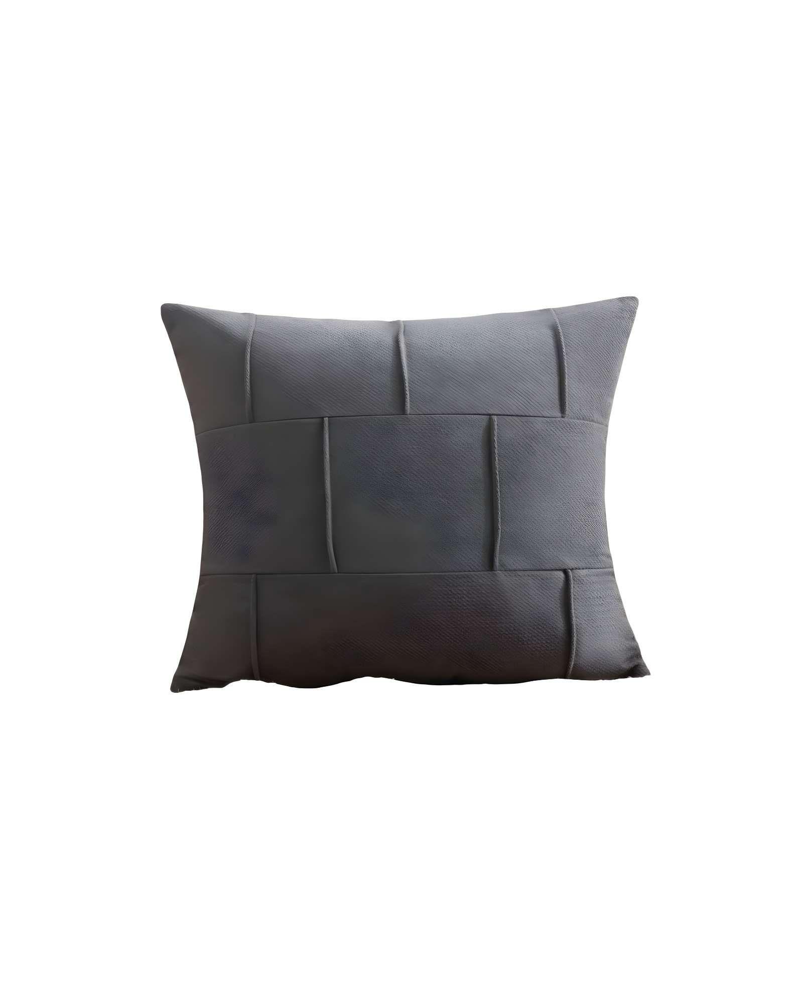 SET DE 4 FUNDAS DE COJIN PLISADA 45X45 GRIS-1