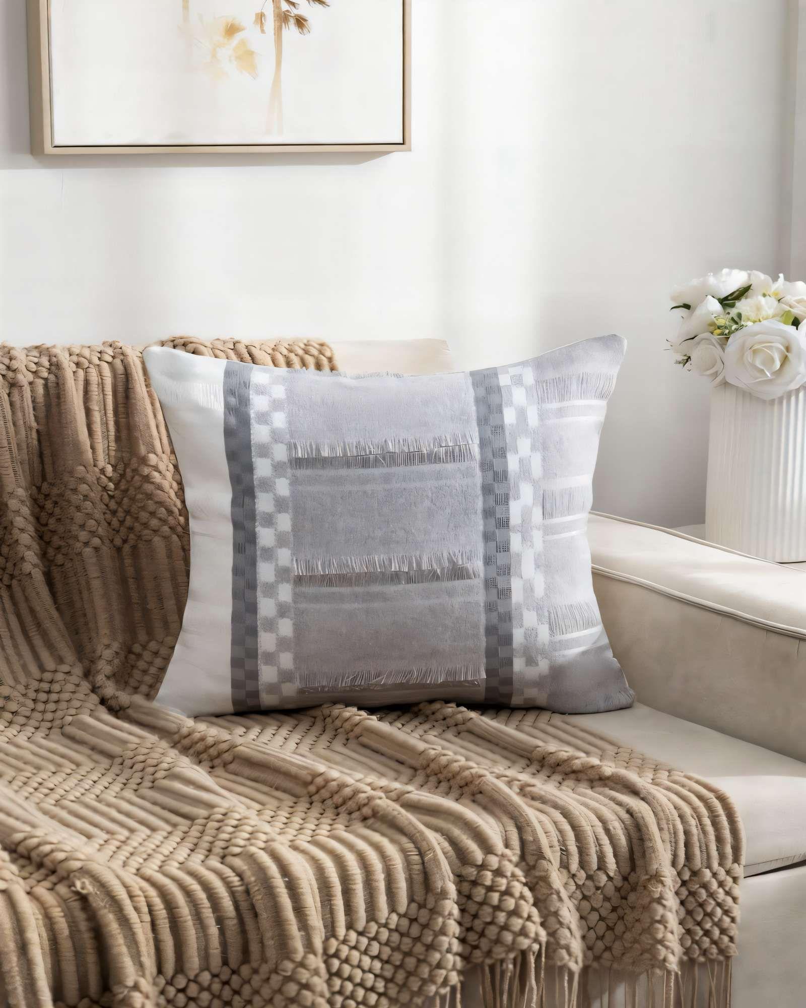 PACK DE 4 FUNDAS DE COJIN 45CMX45CM EMPALME ROMBO 2-3