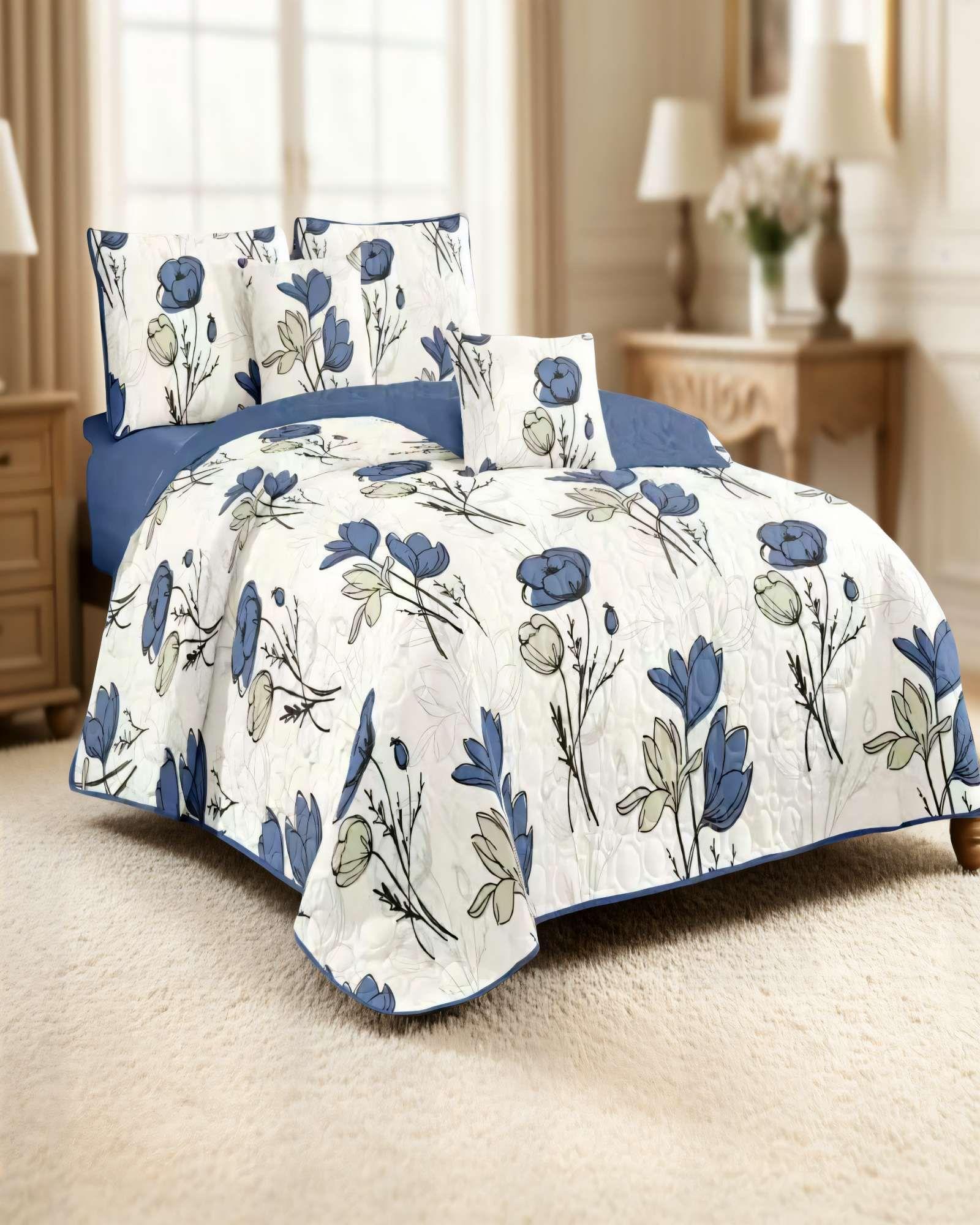 CUBRECAMA QUILT DE VERANO 1,5 PLAZAS CON DISENO 9-2