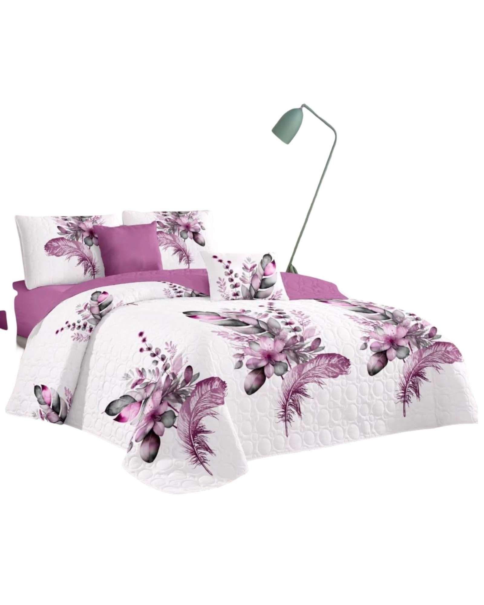 quilt cubrecama verano plaza y media V12-0