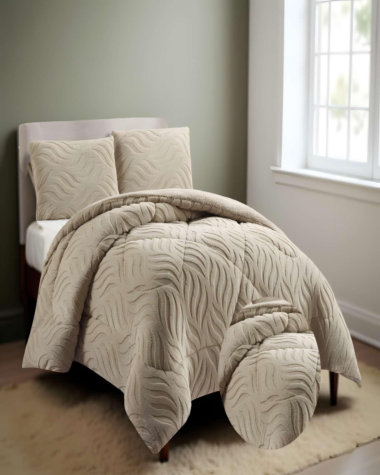 COBERTOR DE INVERNO TEXTURIZADO RB KING CAFÉ-2