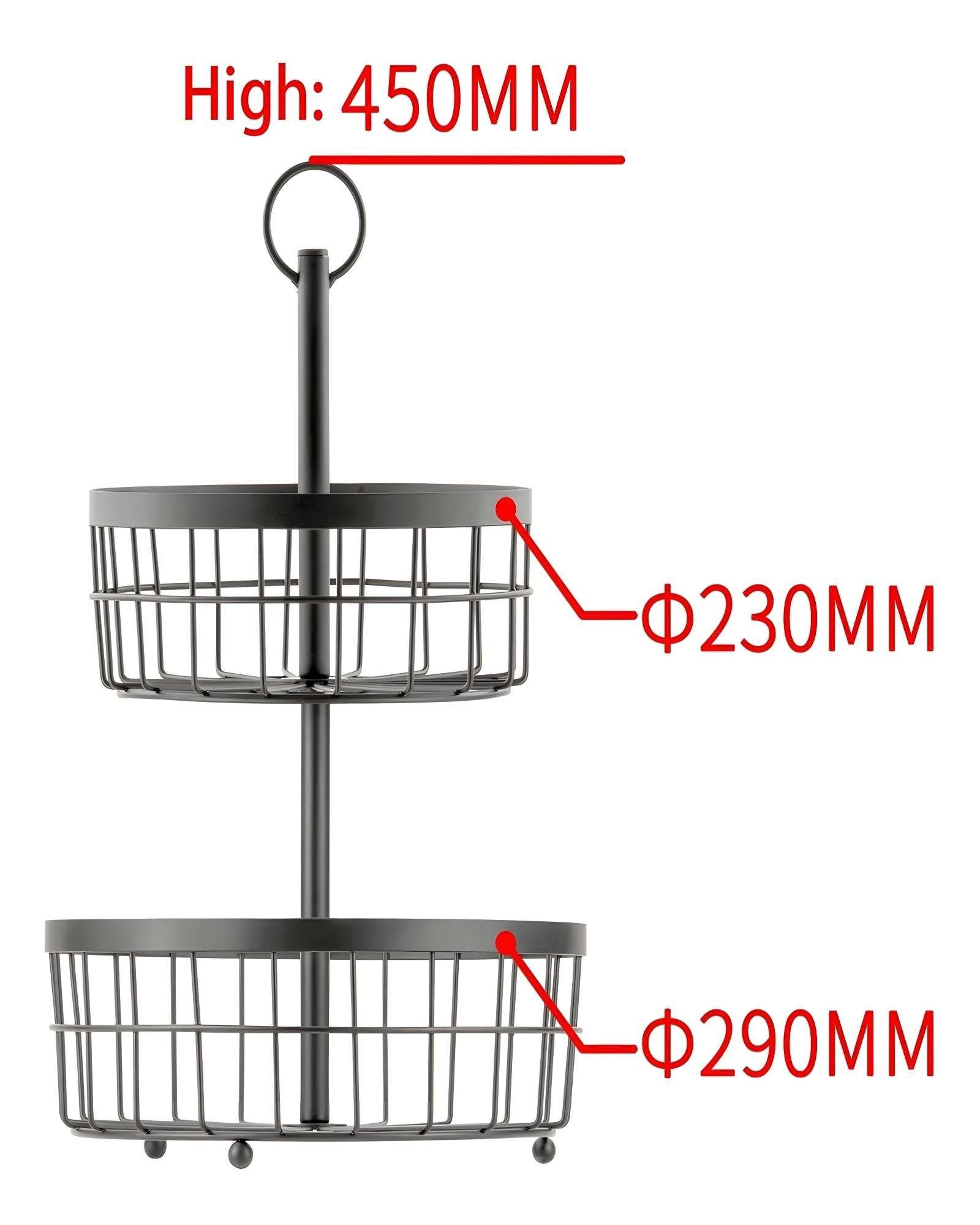 ORGANIZADOR DE FRUTAS DOBLE NIVEL PARA LA COCINA-4