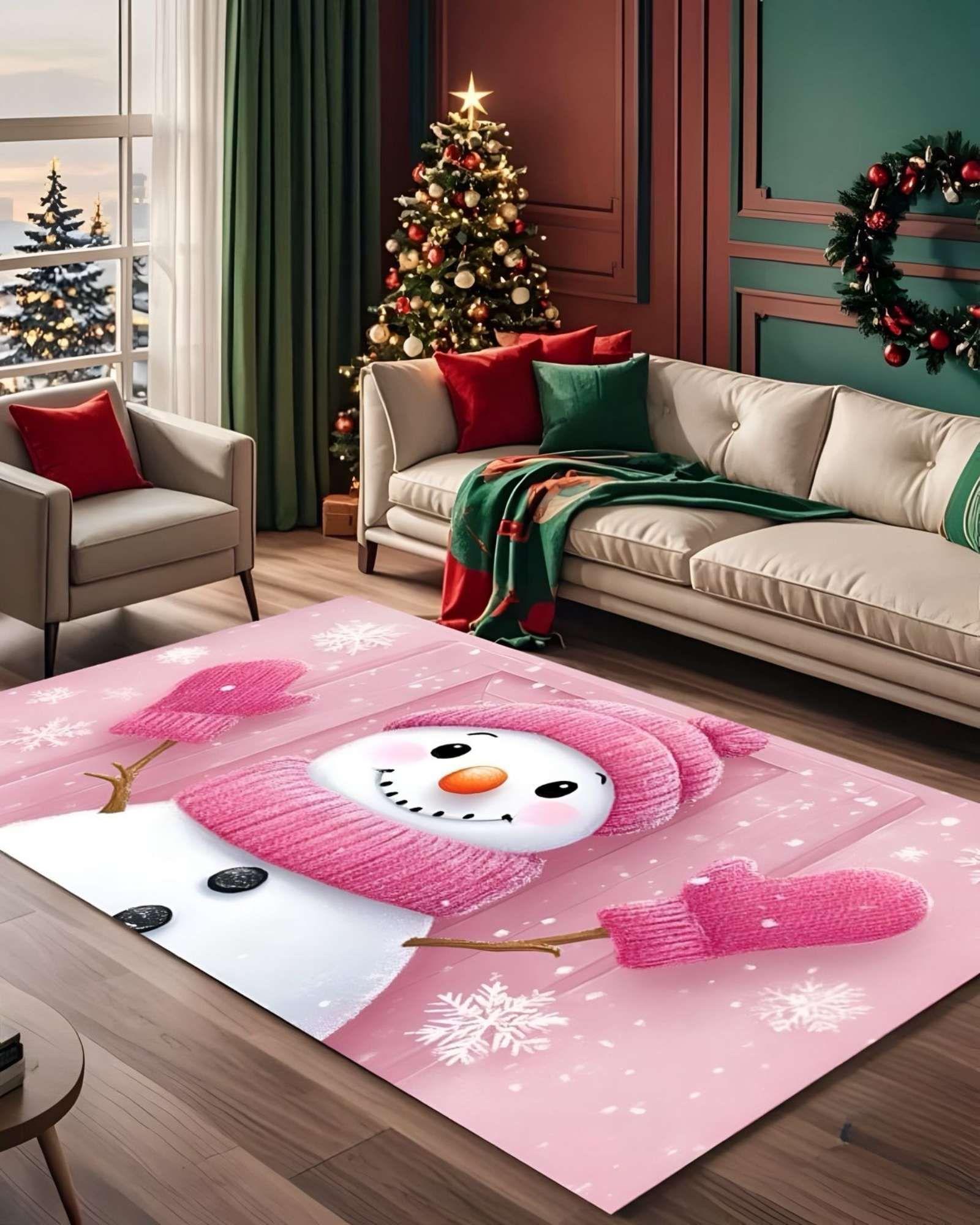 ALFOMBRA NAVIDEÑA PARA LIVING O COMEDOR 180cm x 200 cm T20-2