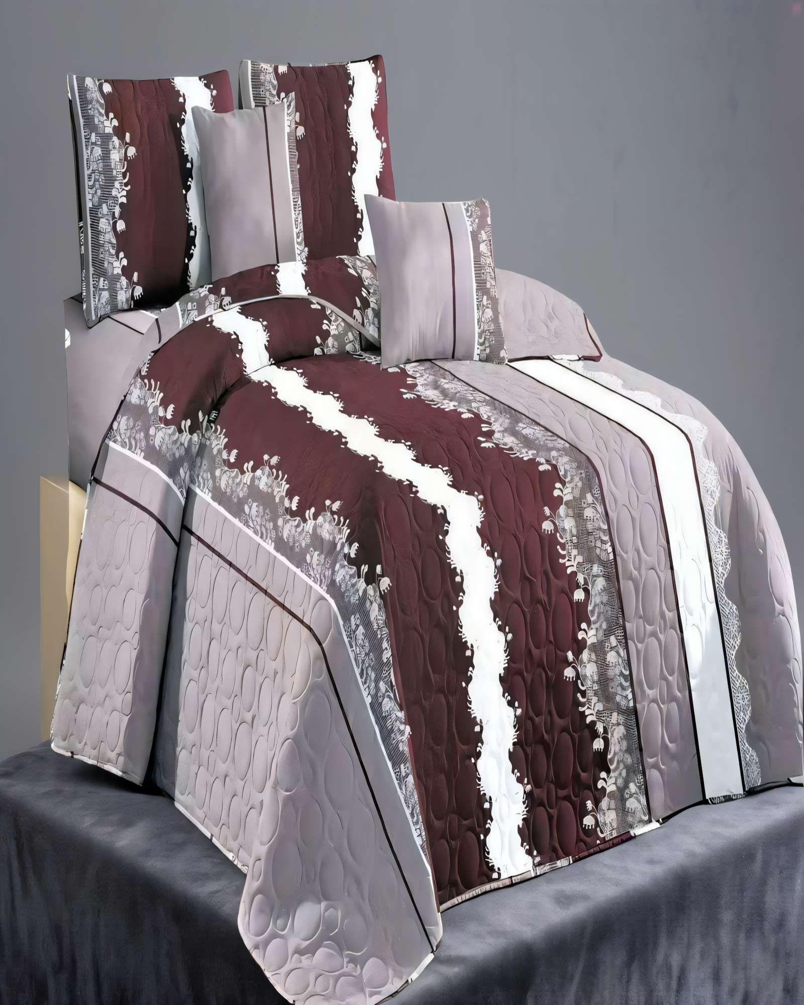 CUBRECAMA QUILT DE VERANO 1,5 PLAZAS CON DISENO 5-2