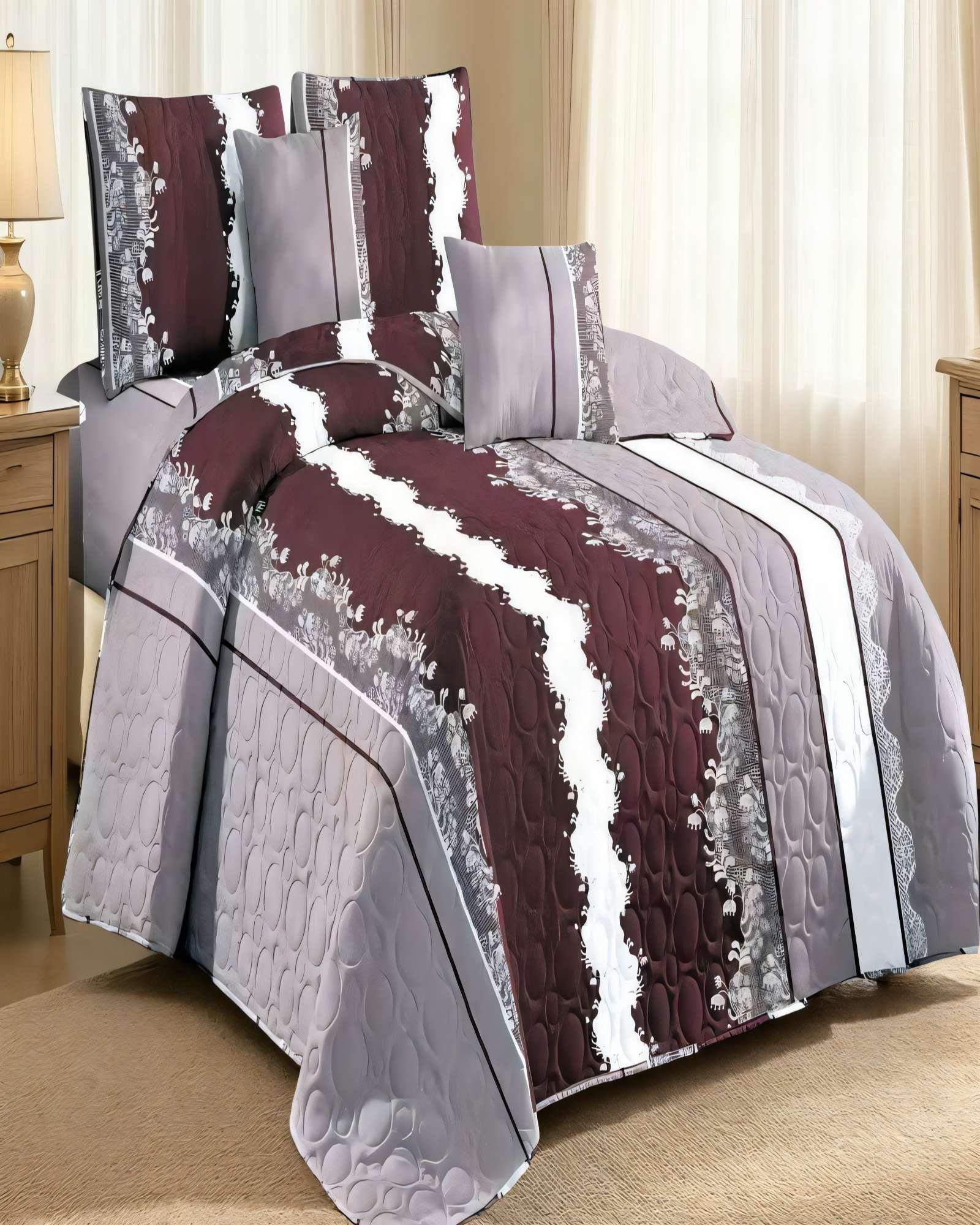 CUBRECAMA QUILT DE VERANO 1,5 PLAZAS CON DISENO 5-3