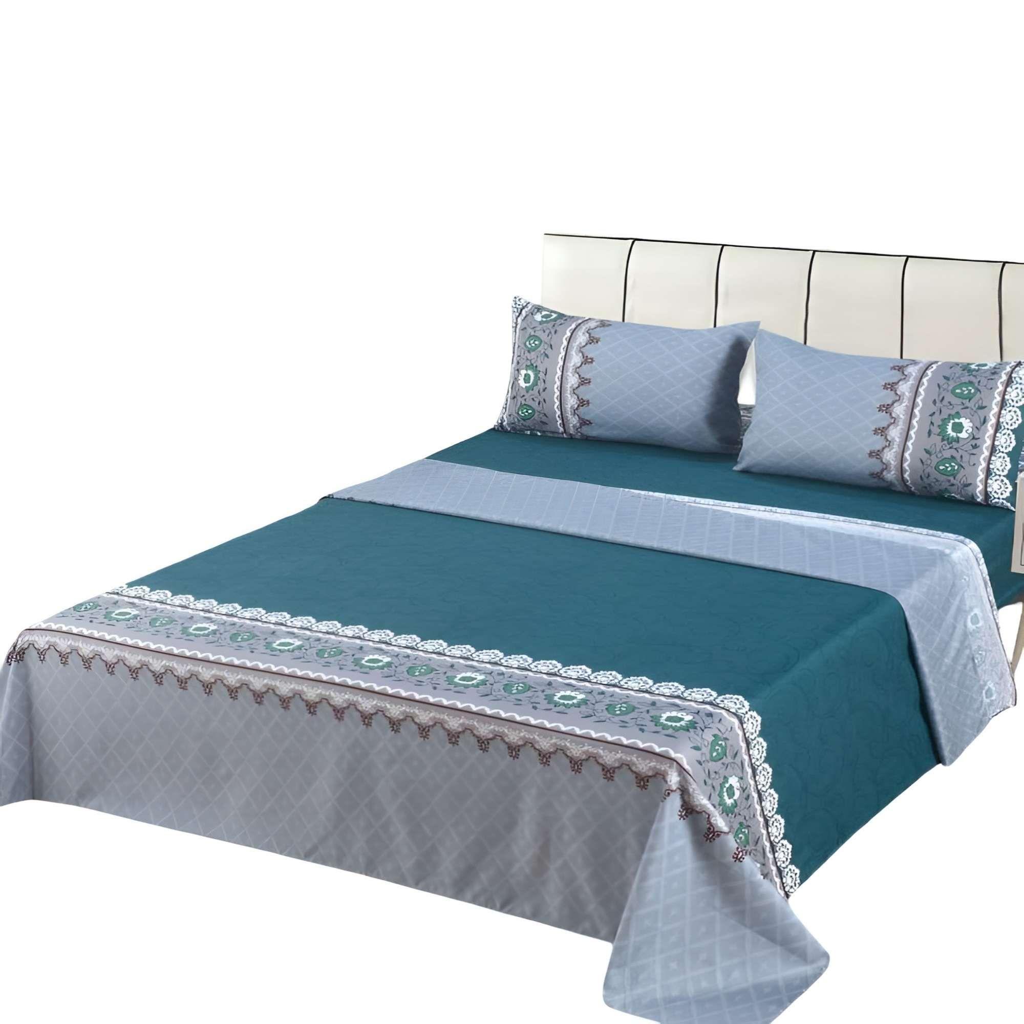 JUEGO DE SABANAS 100% EXTRASUAVE 1 PLAZA TURQUESA-3
