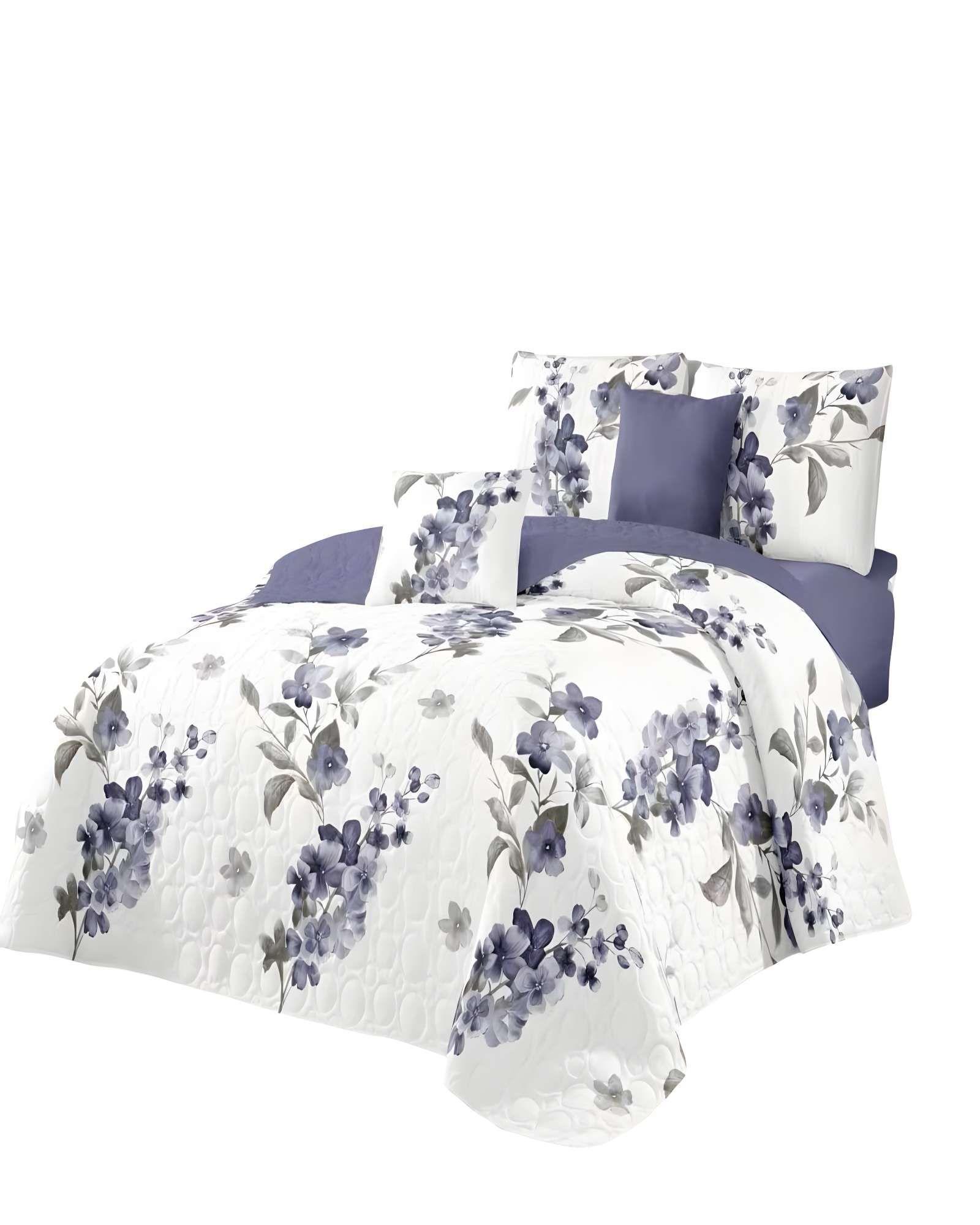 CUBRECAMA QUILT DE VERANO 2 PLAZAS BLANCO 02-1