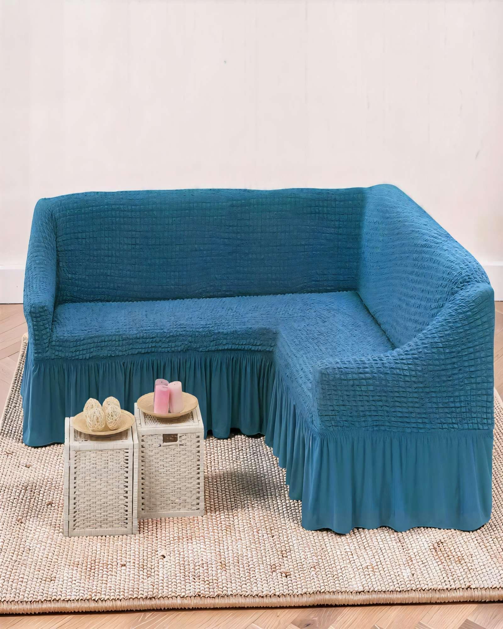 FUNDA DE SOFÁ TURCO EN FORMA DE L COLOR AZUL-3