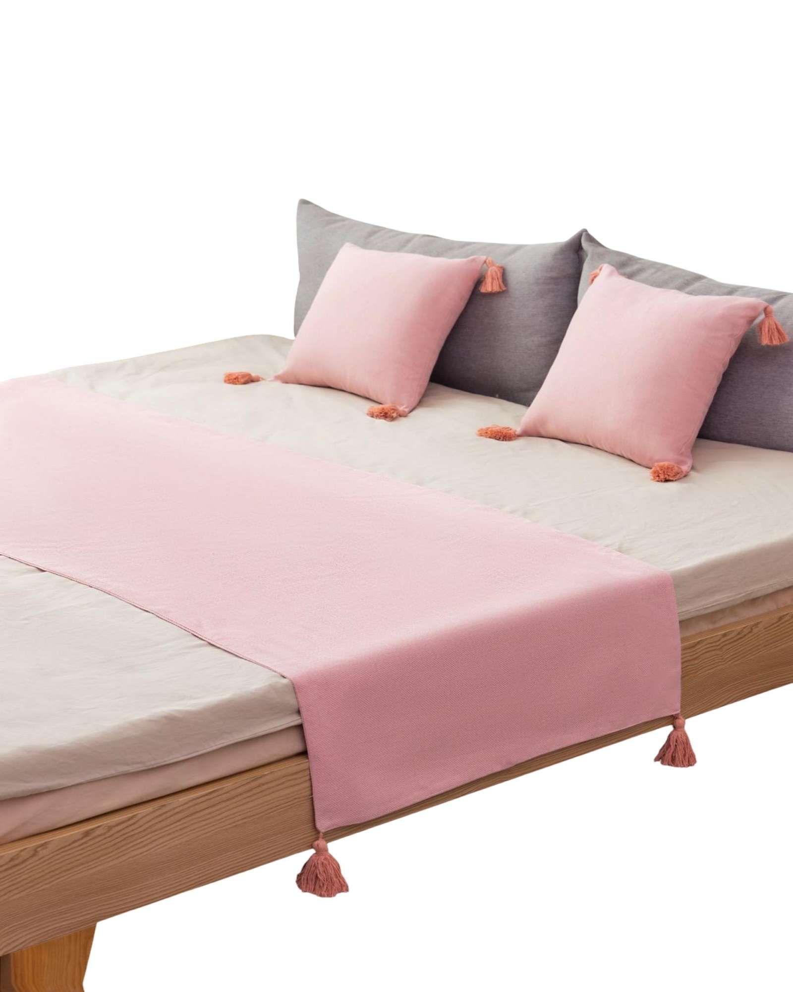 PIECERA SIN FUNDAS CON POMPONES ROSA-2