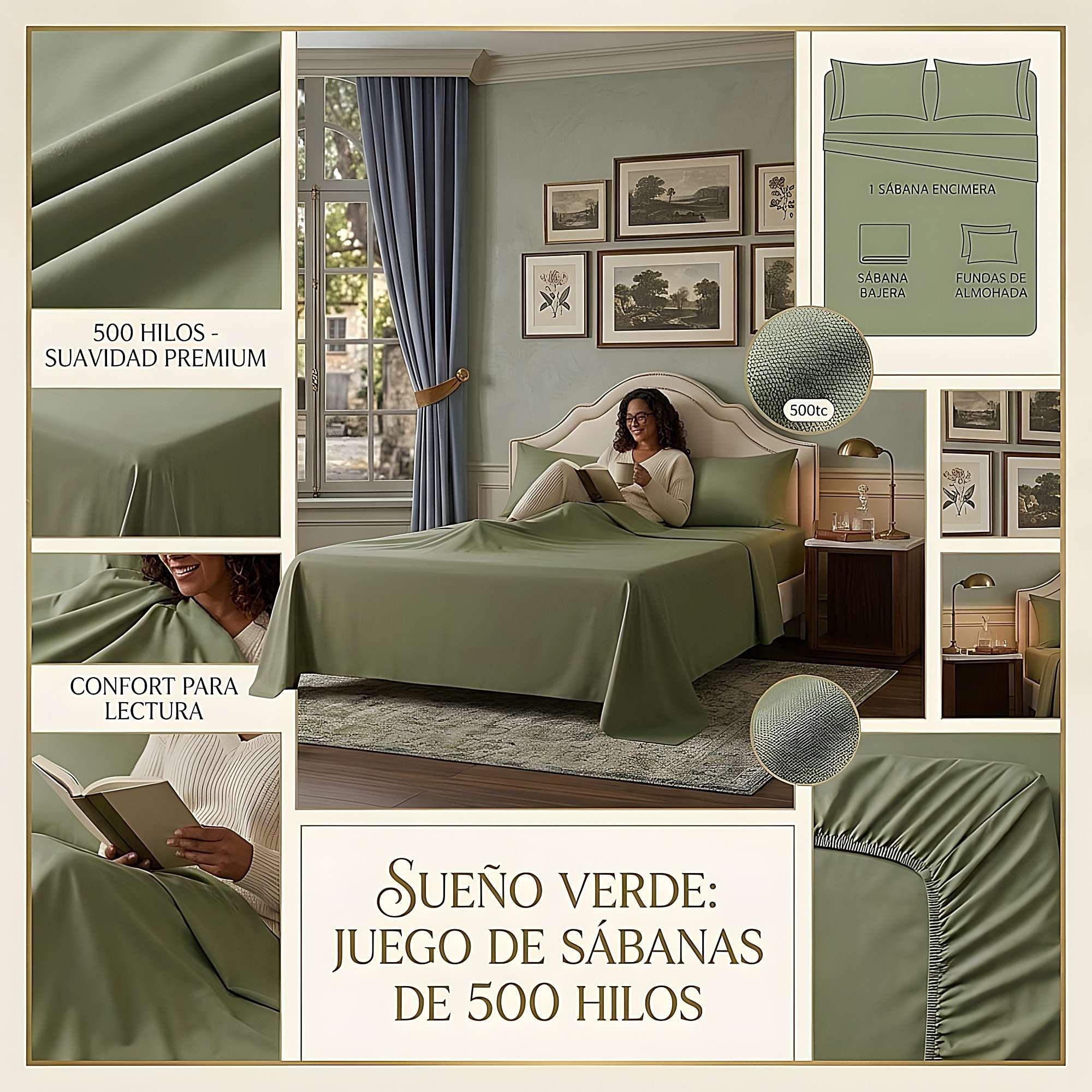 JUEGO DE SABANAS DE 500 HILOS 1 PLAZA W12-3