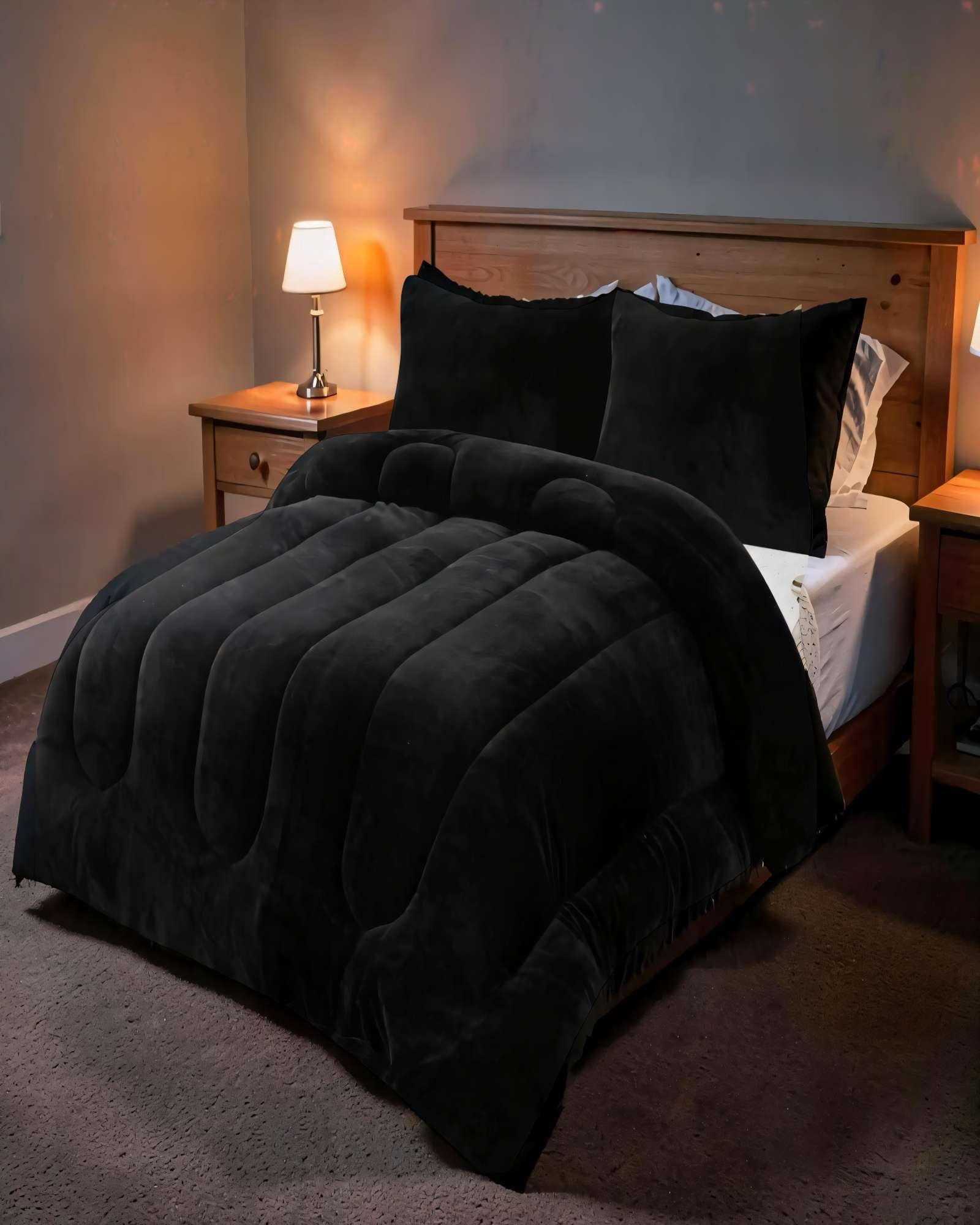 PLUMON CHIPORRO DE INVIERNO PREMIUM 2 PLAZA  COLOR NEGRO-3