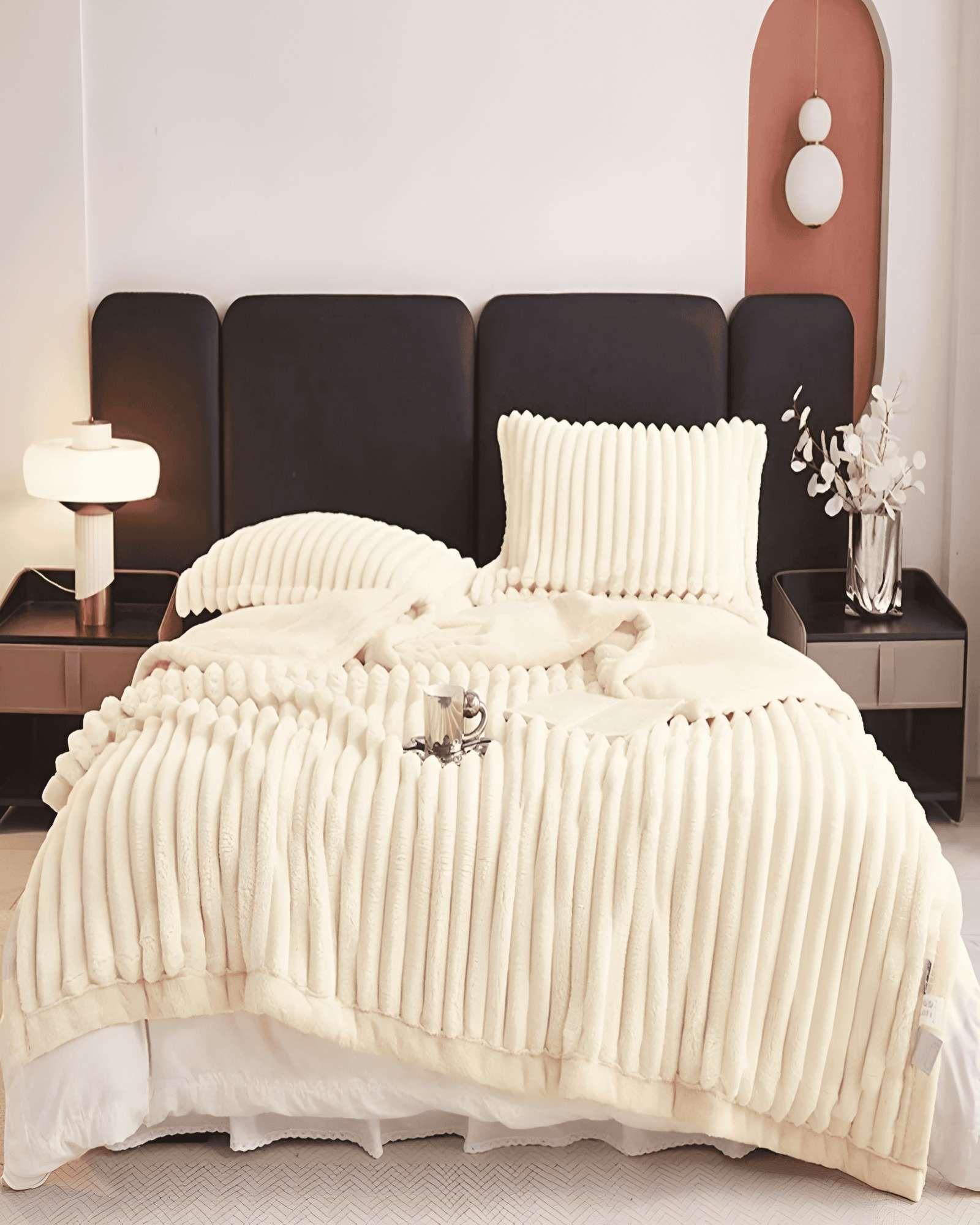 FRAZADAS CON SHERPA  LINEAL 2P 03-3