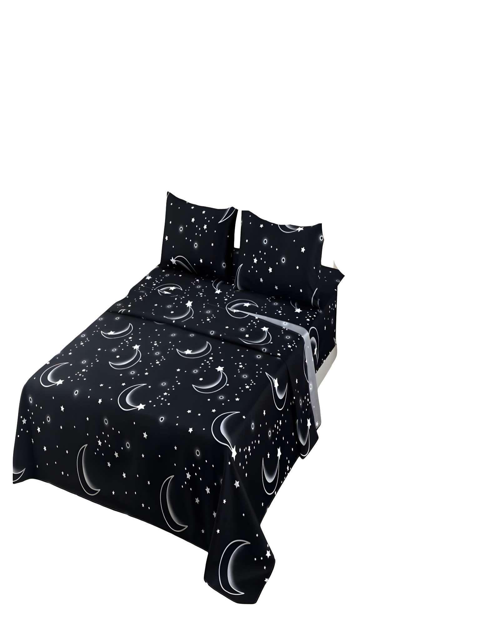 JUEGO DE SABANAS 100% EXTRASUAVE SUPER-KING NEGRO C1-0